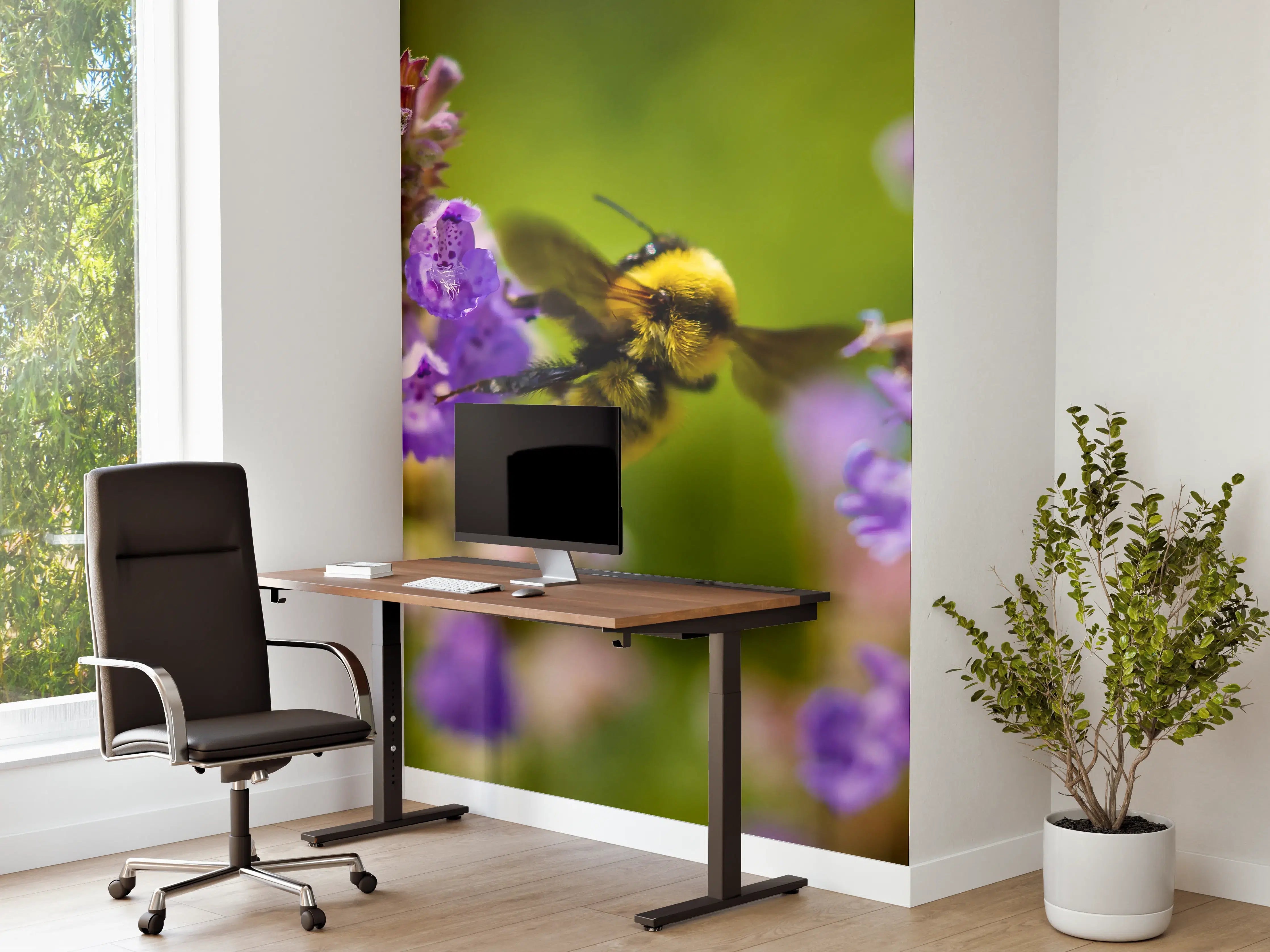 Büro Wandgestaltung - Nahaufnahme einer Honigbiene