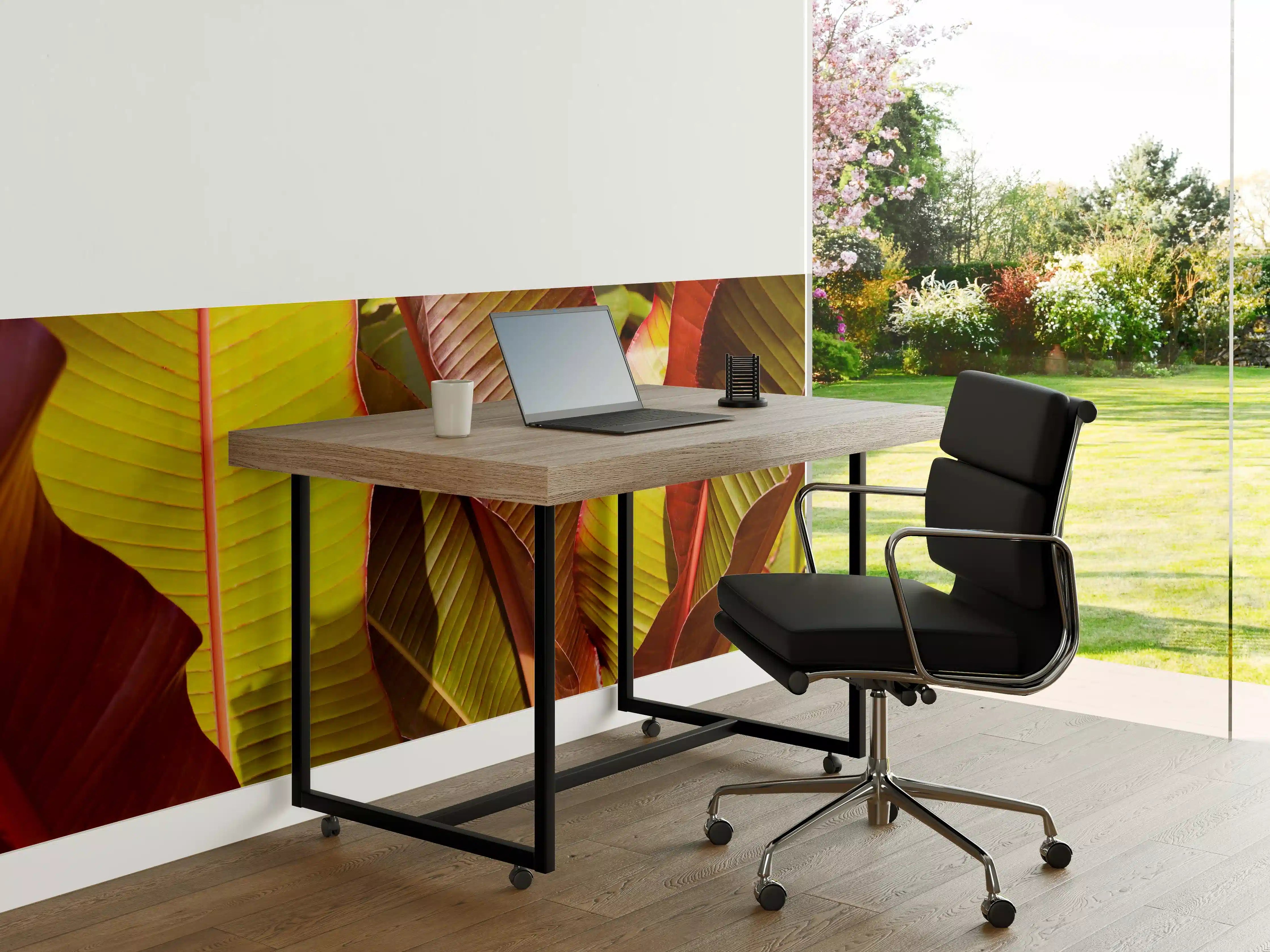 Büro Wandgestaltung - Nahaufnahme von Bananenblättern
