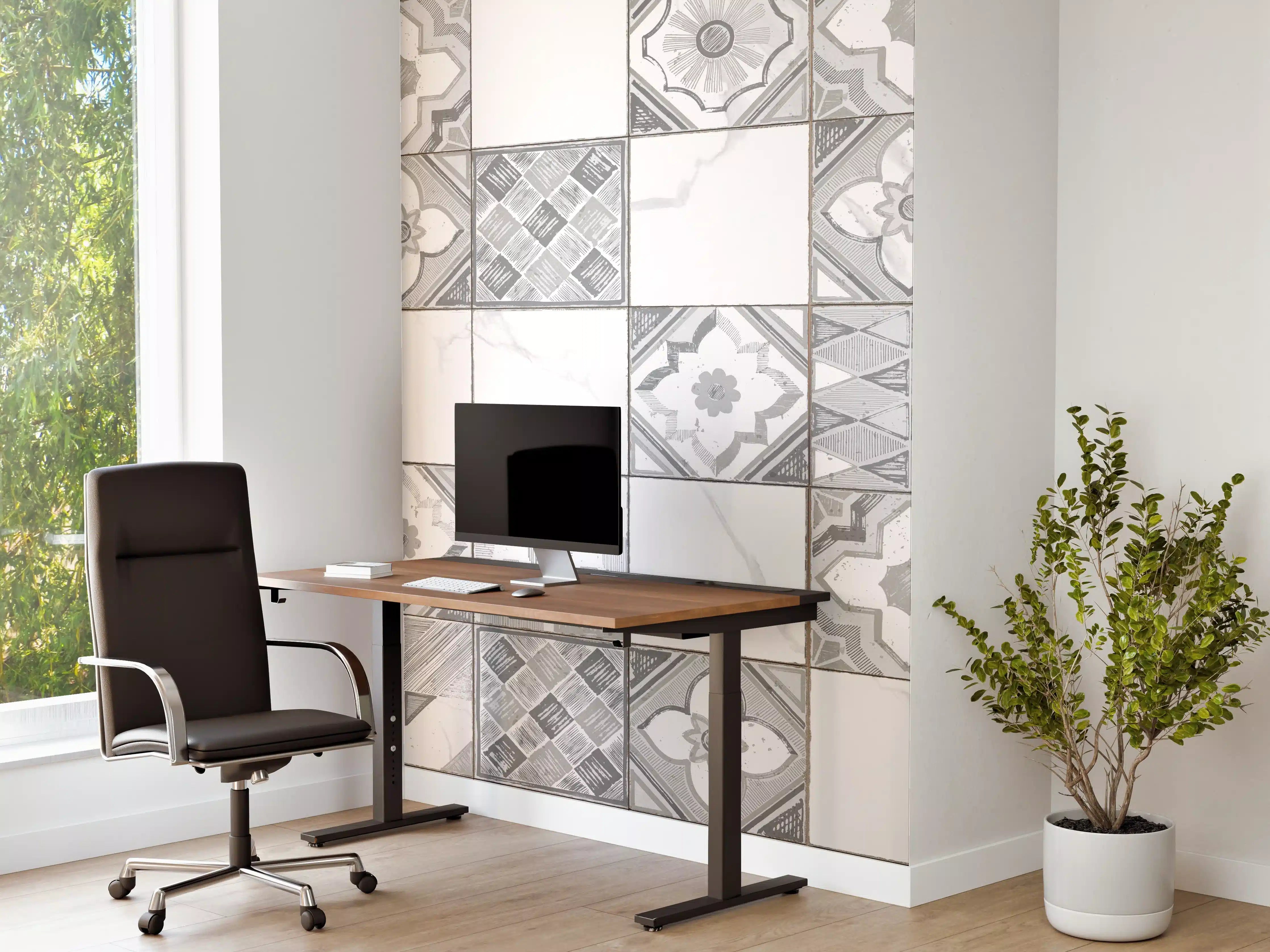 Büro Wandgestaltung - Nahtloses monochromes Muster