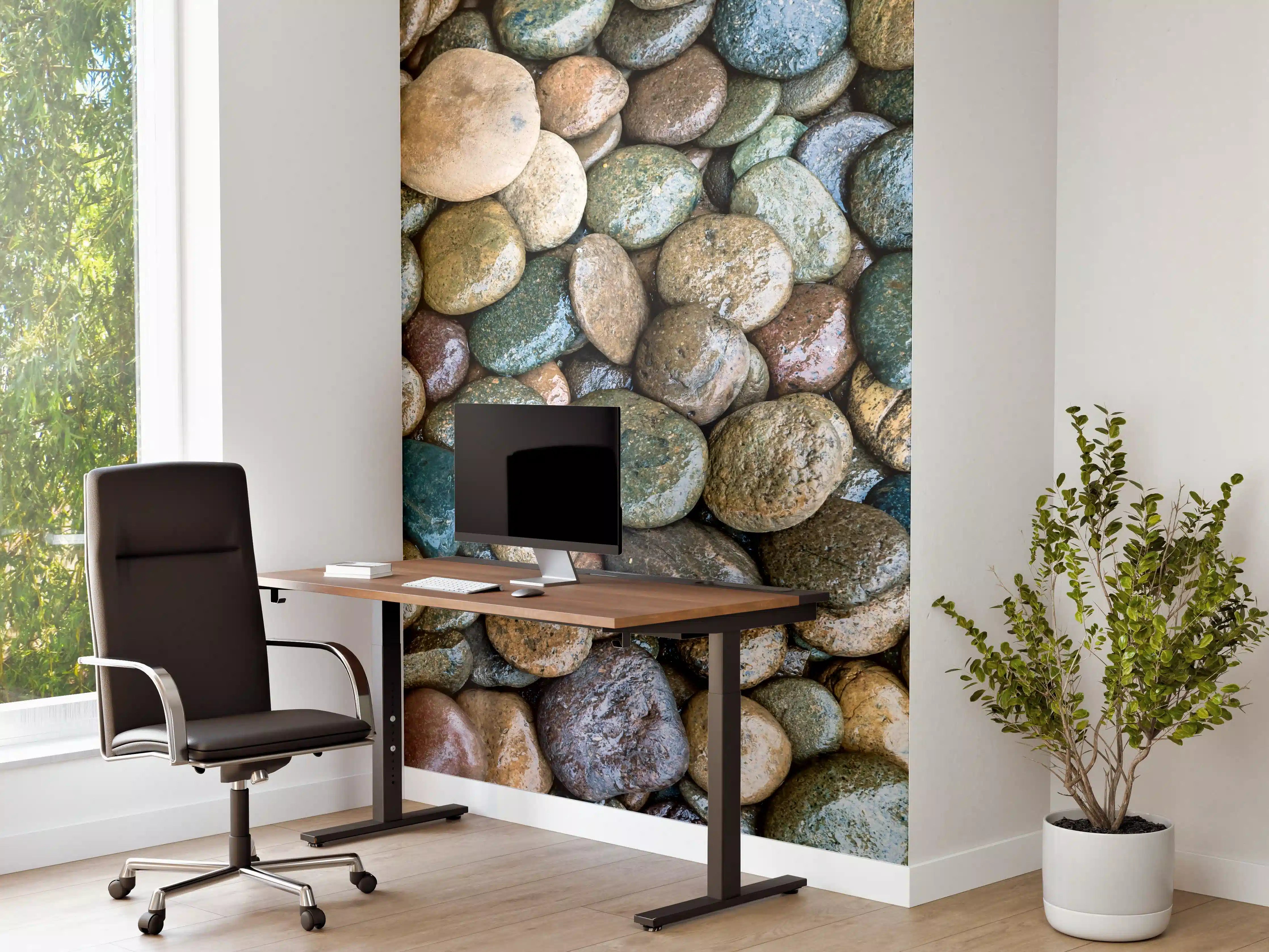 Büro Wandgestaltung - Nasse Steine