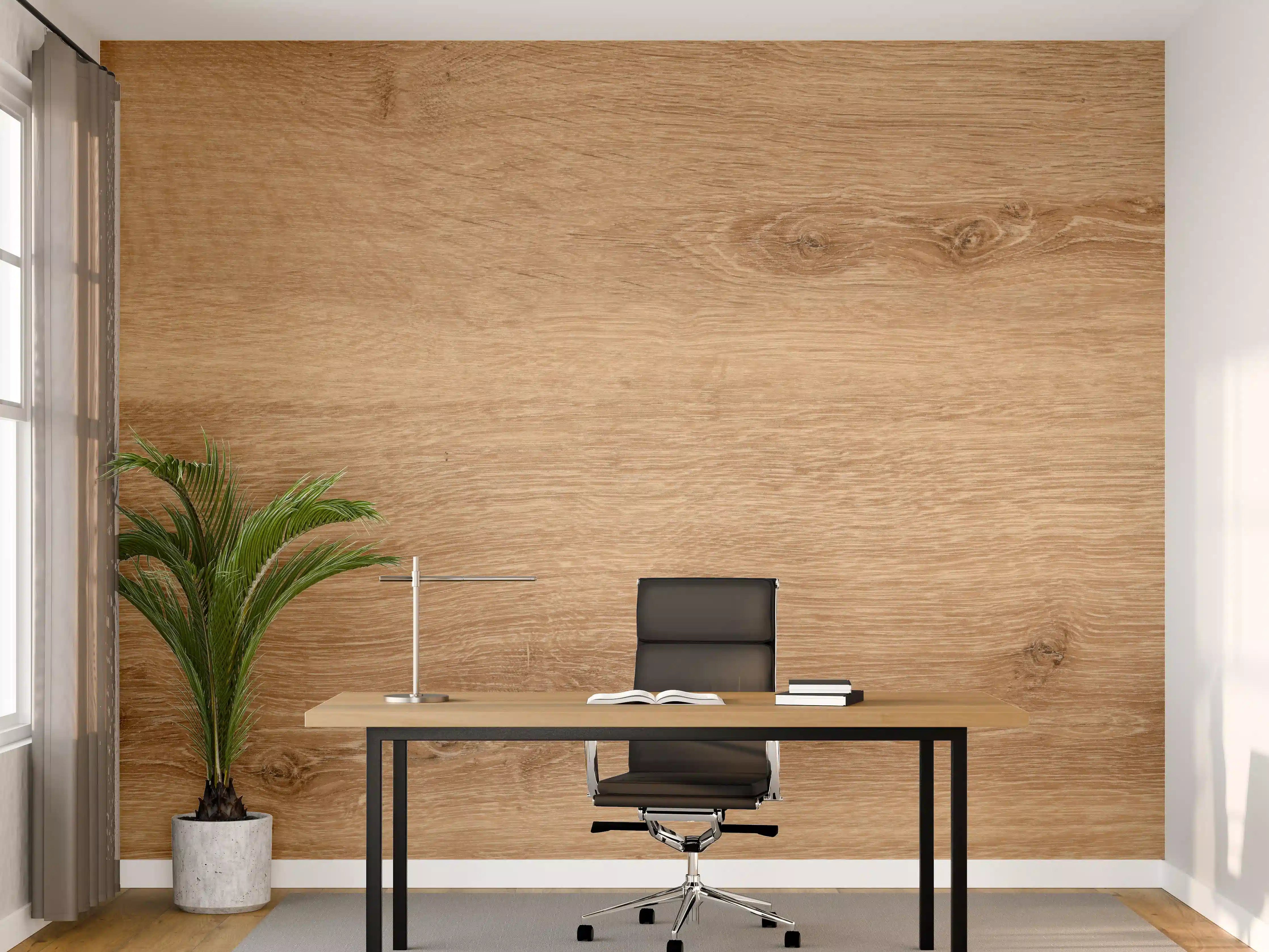 Büro Wandgestaltung - Natürliche Bambusholz Planke