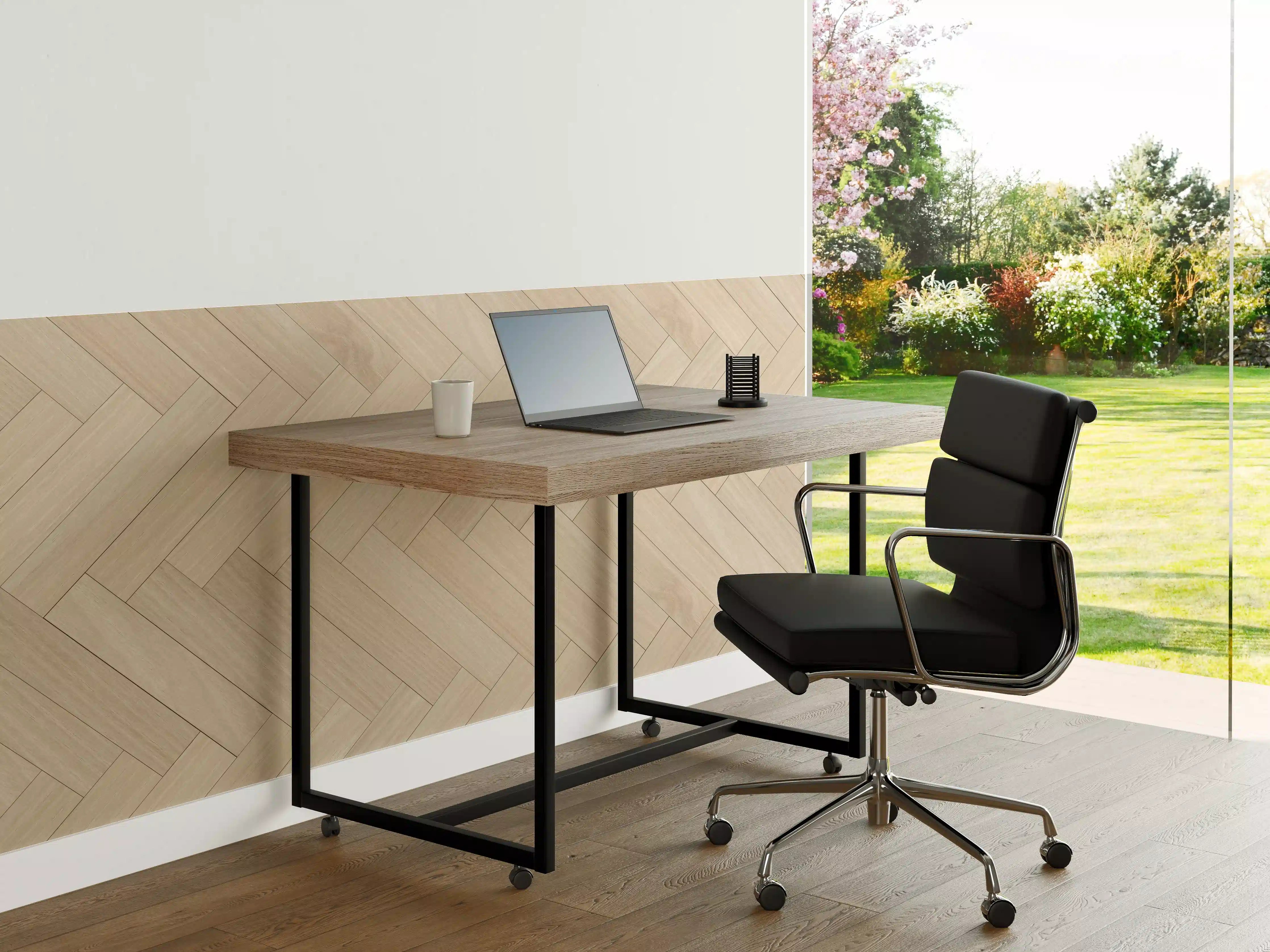 Büro Wandgestaltung - Natürliche Holztextur - Beige
