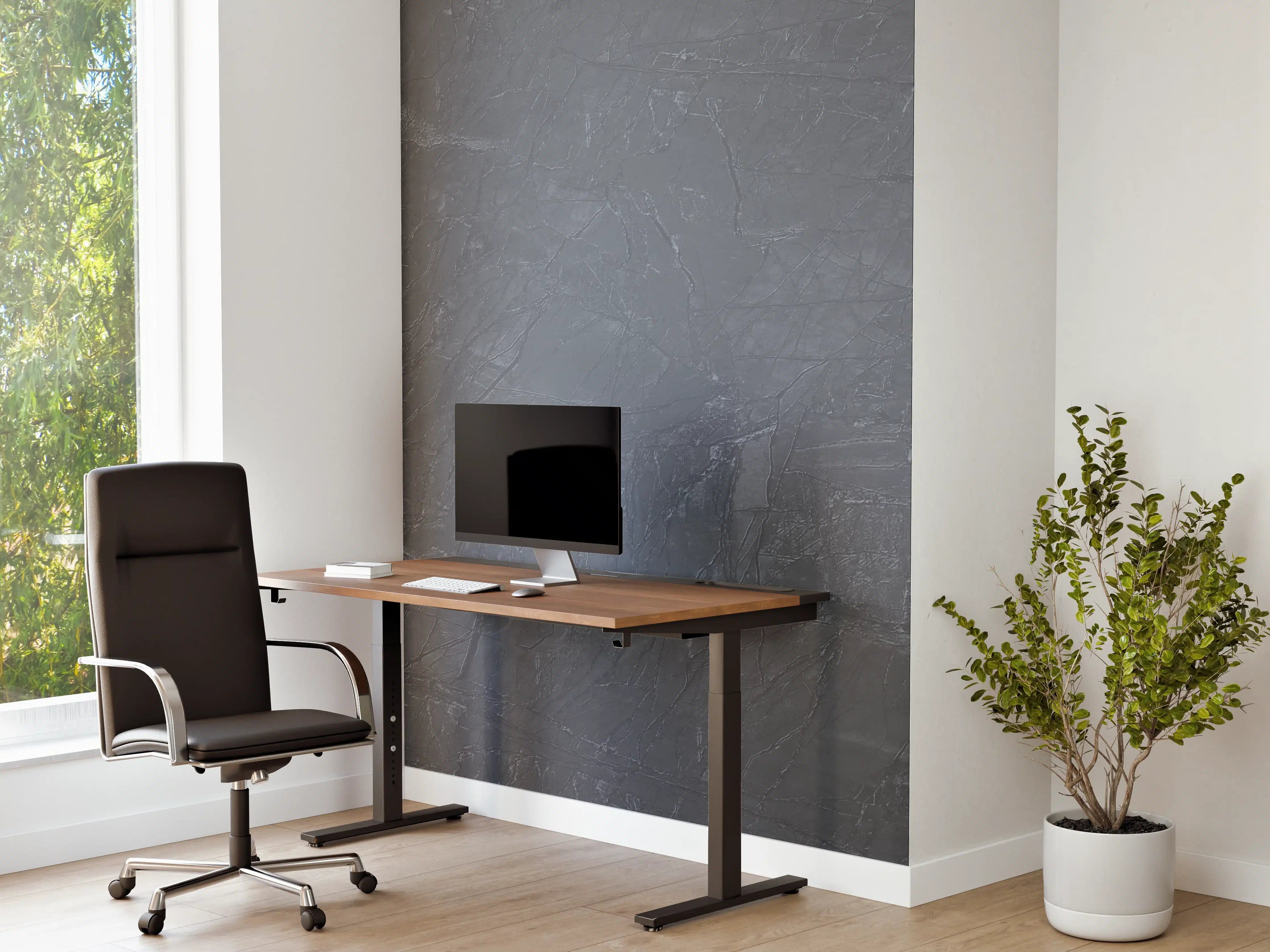Büro Wandgestaltung - Natürliche Mamortextur