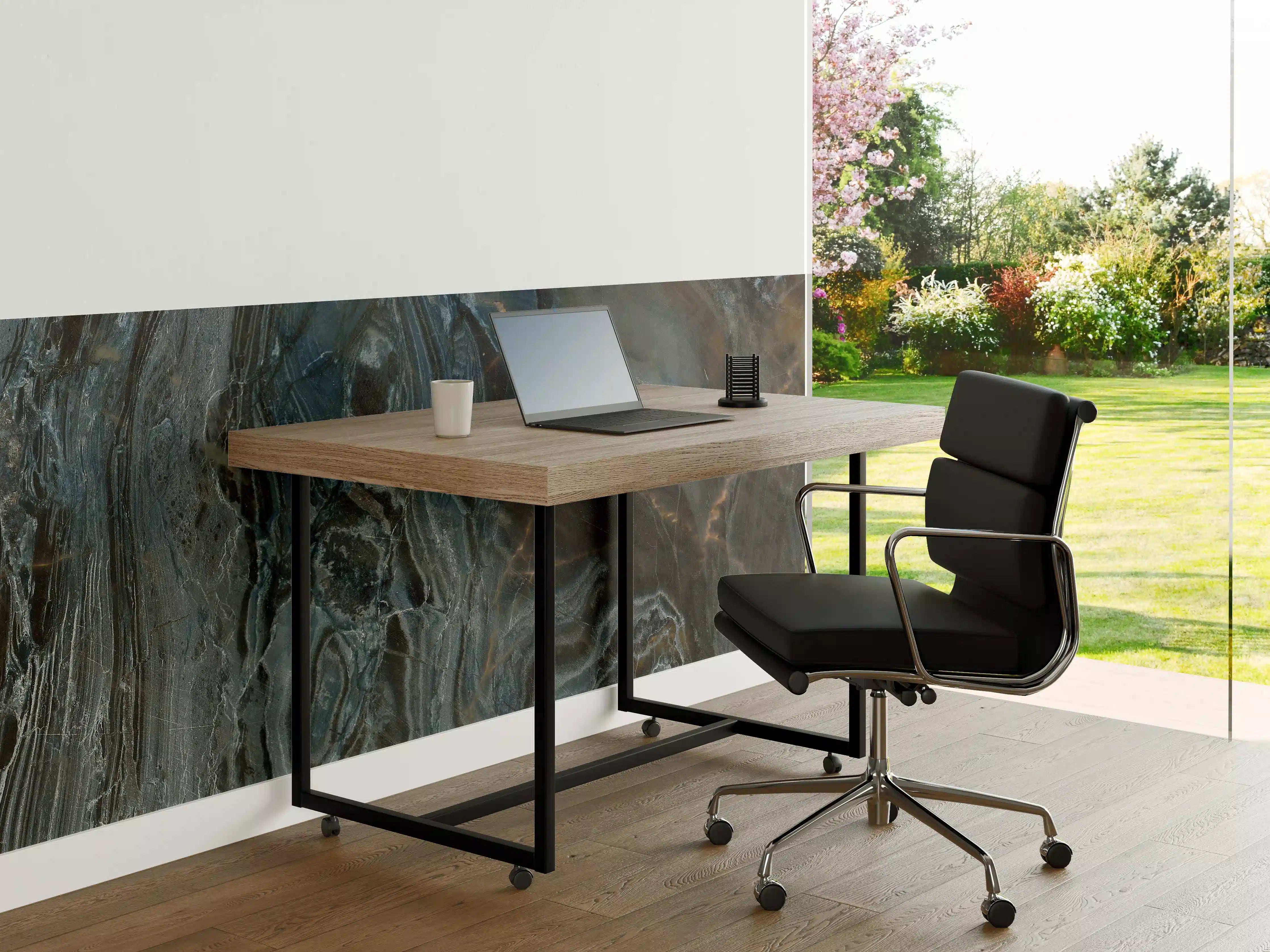 Büro Wandgestaltung - Natürliches Muster aus Marmor