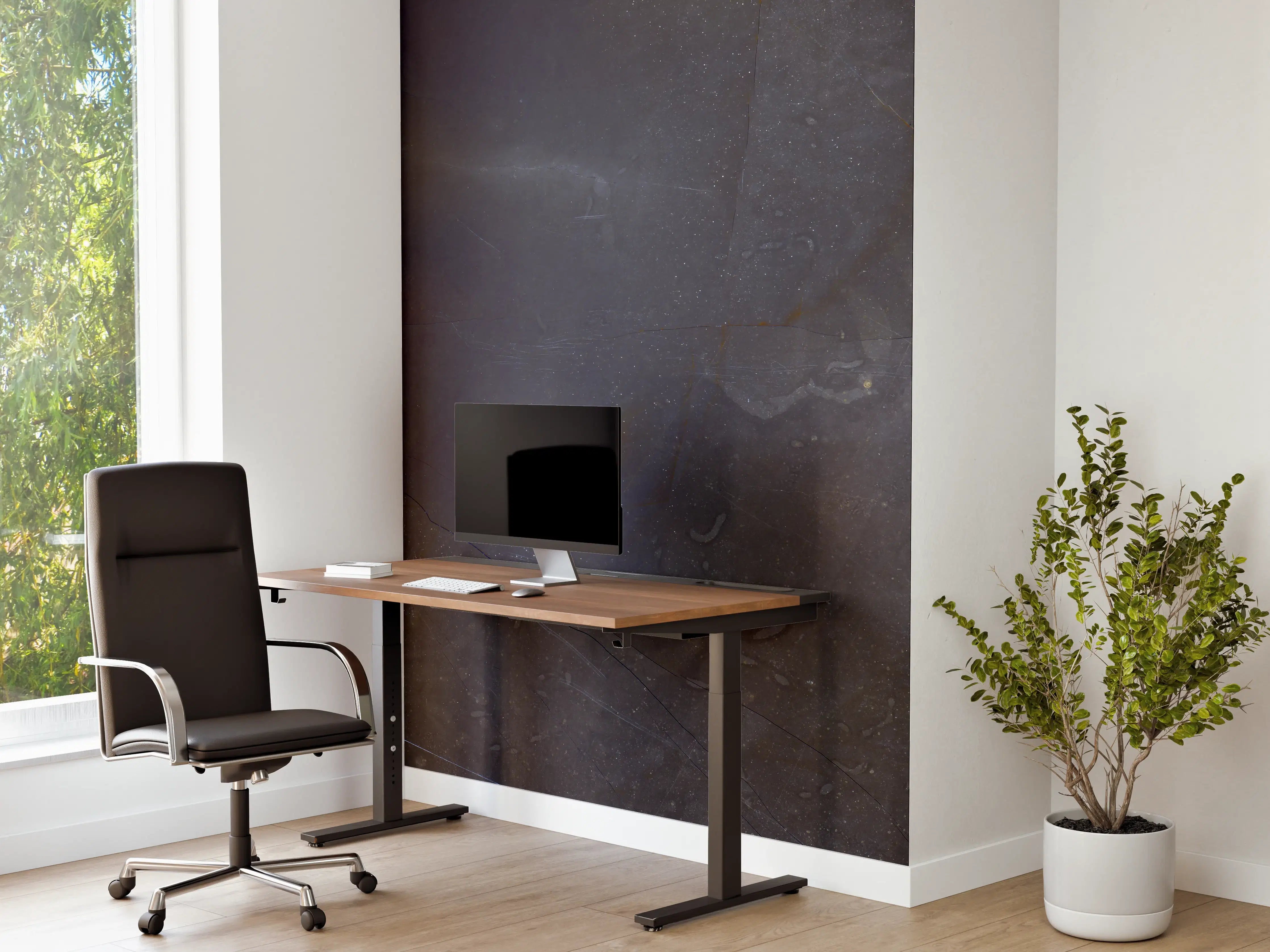 Büro Wandgestaltung - Natürliches blaues Marmormuster