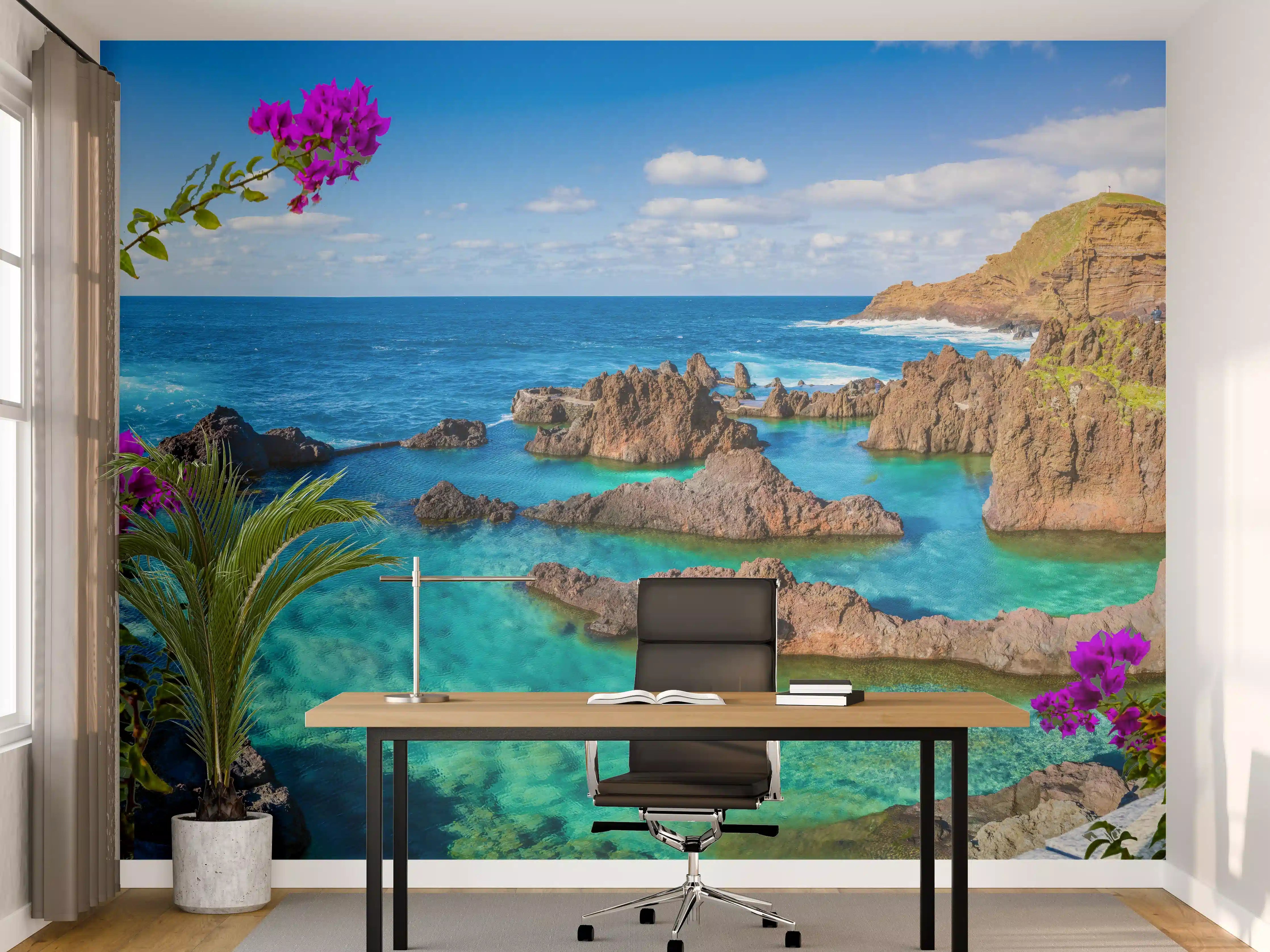 Büro Wandgestaltung - Naturpool in Porto Moniz