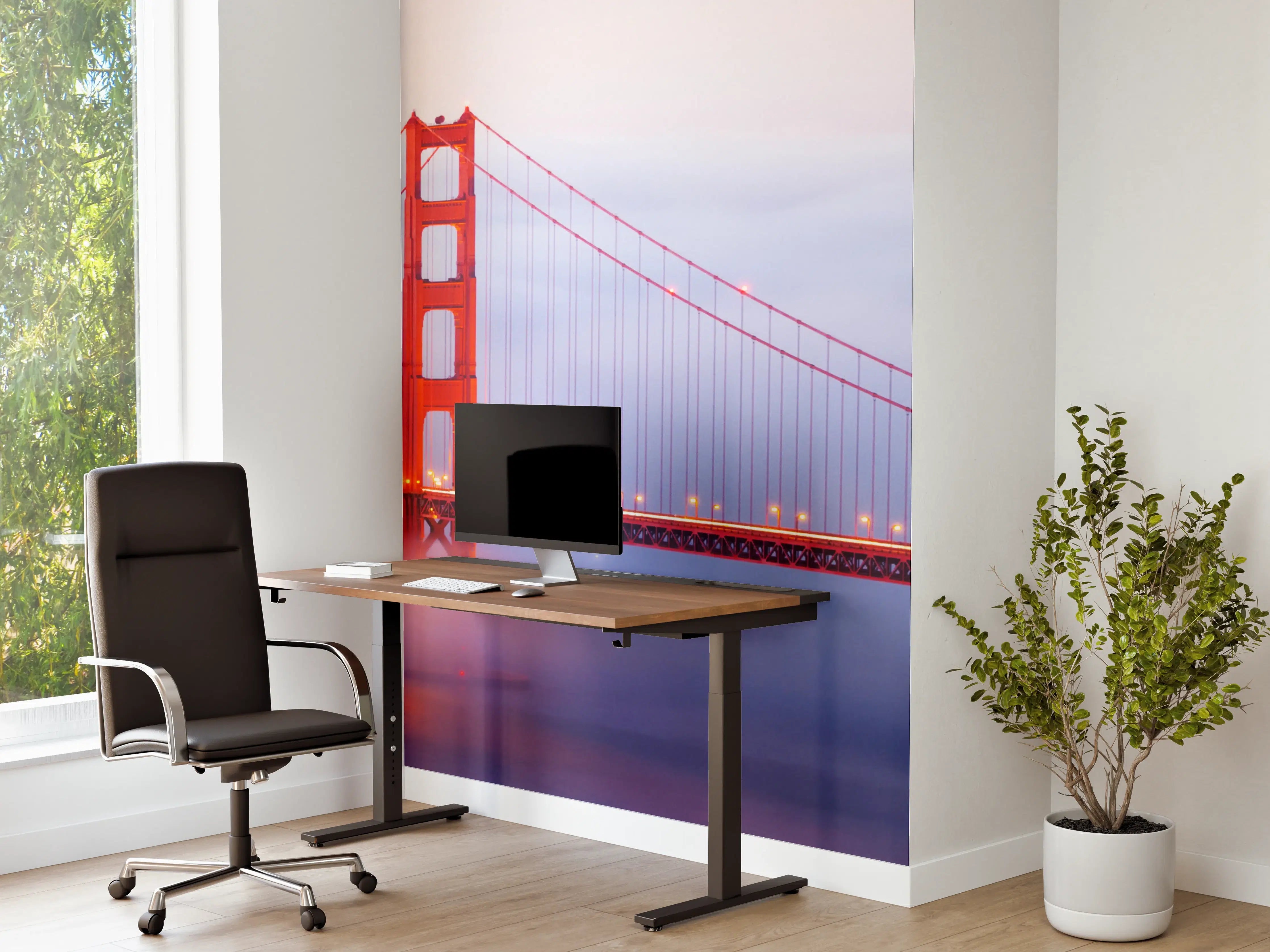 Büro Wandgestaltung - Nebelhafte Golden Gate