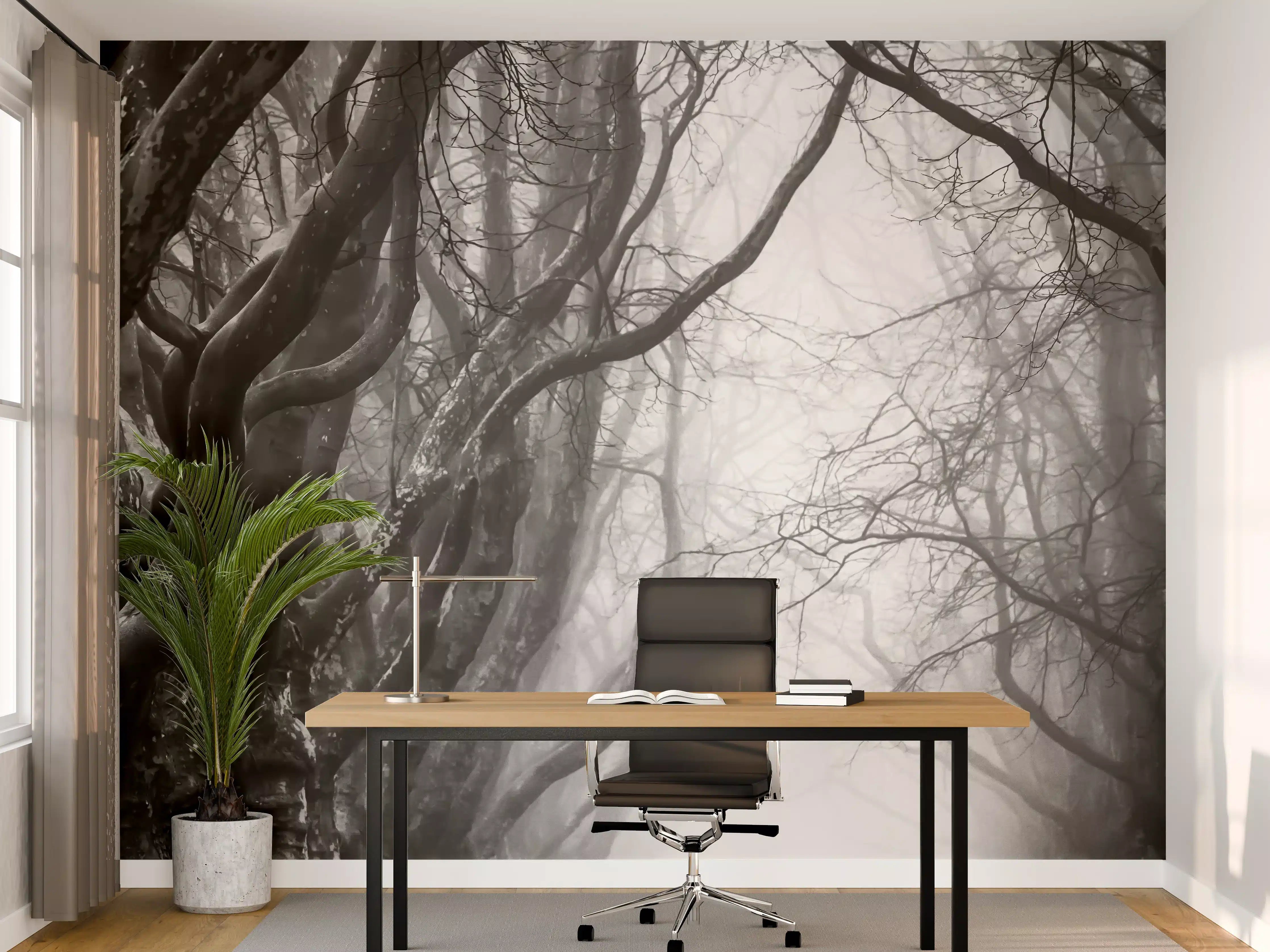 Büro Wandgestaltung - Nebliger Spaziergang