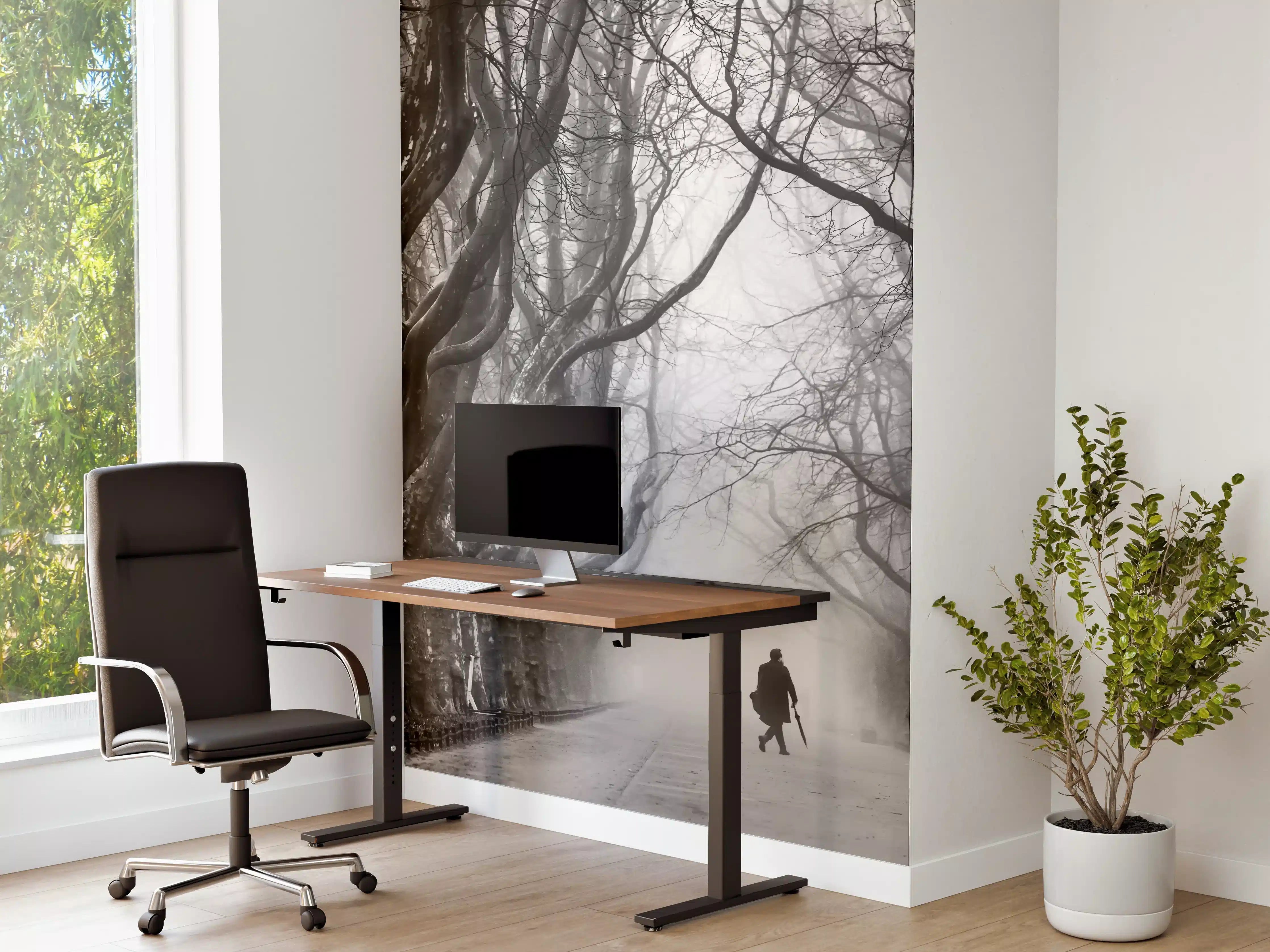 Büro Wandgestaltung - Nebliger Spaziergang