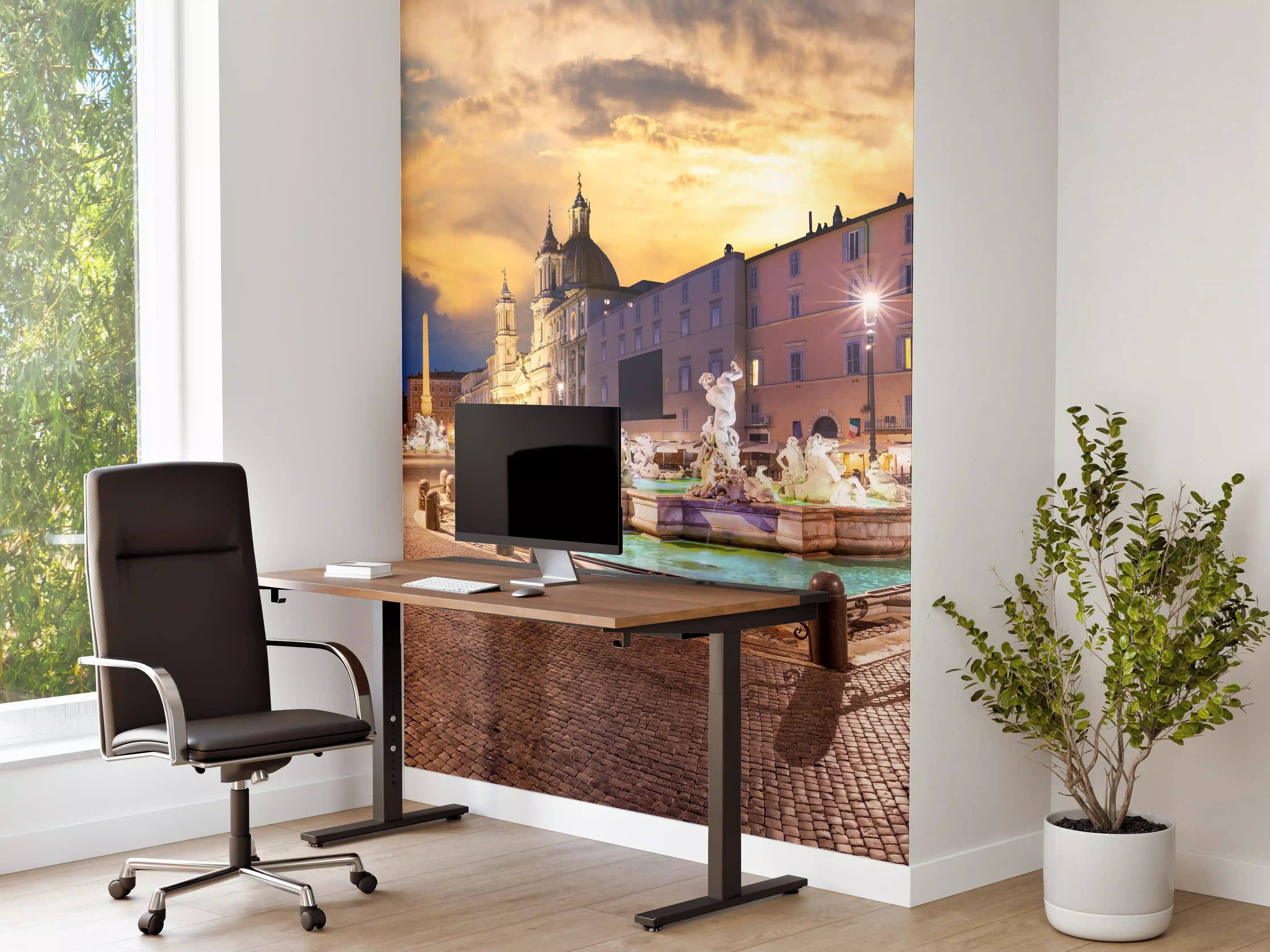 Büro Wandgestaltung - Neptunbrunnen auf der Piazza Navona