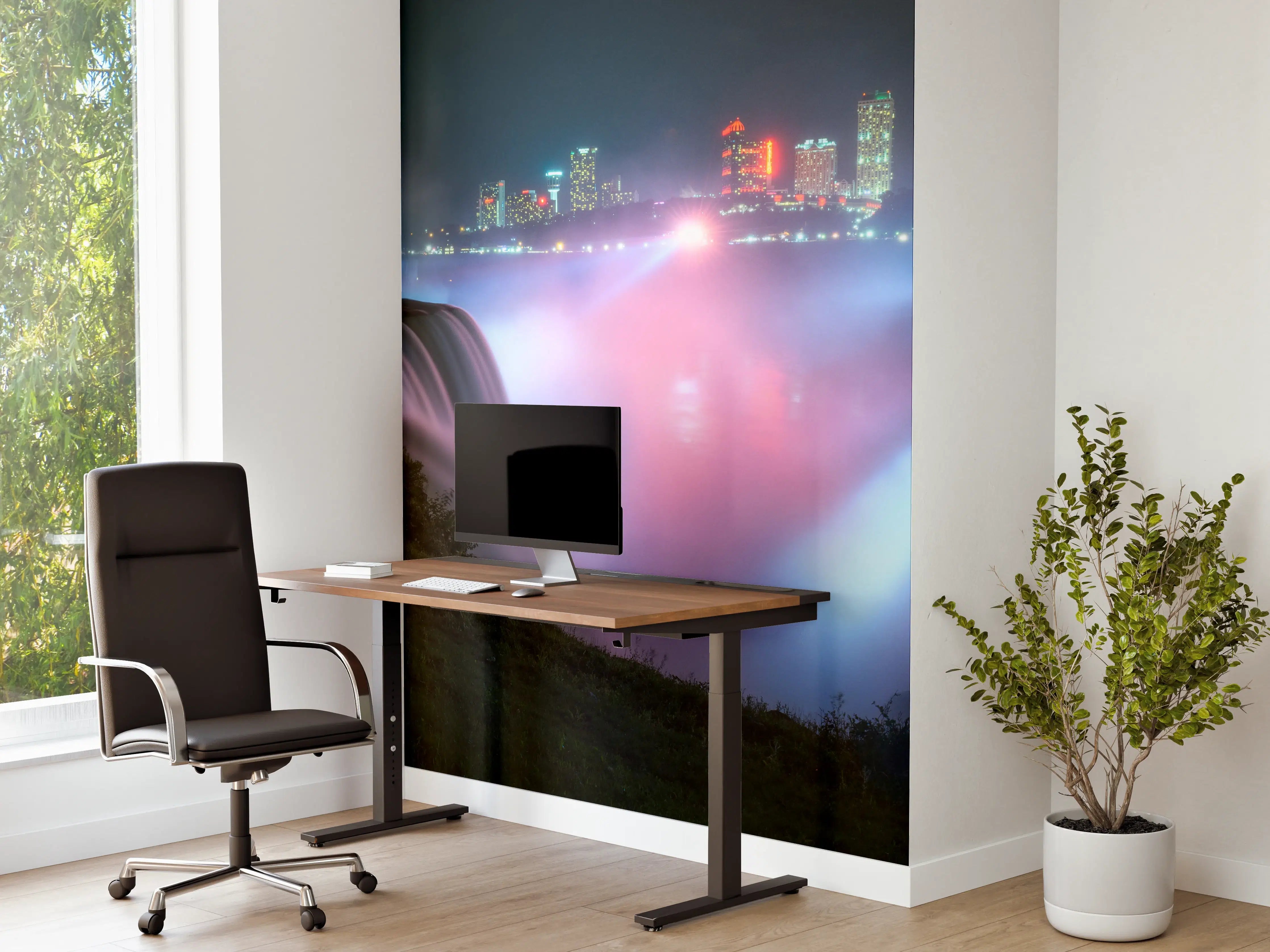 Büro Wandgestaltung - Niagarafälle bei Nacht