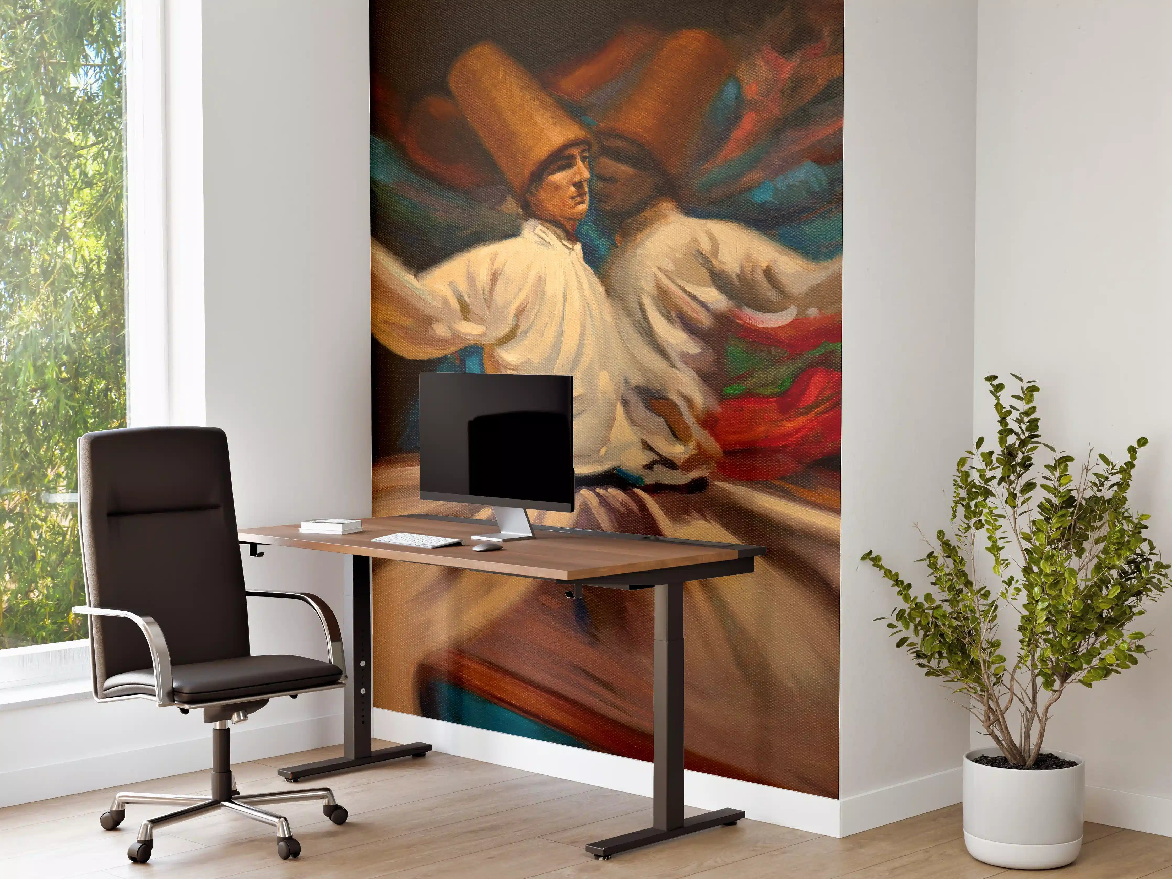 Büro Wandgestaltung - Ölgemälde - tanzender Derwisch