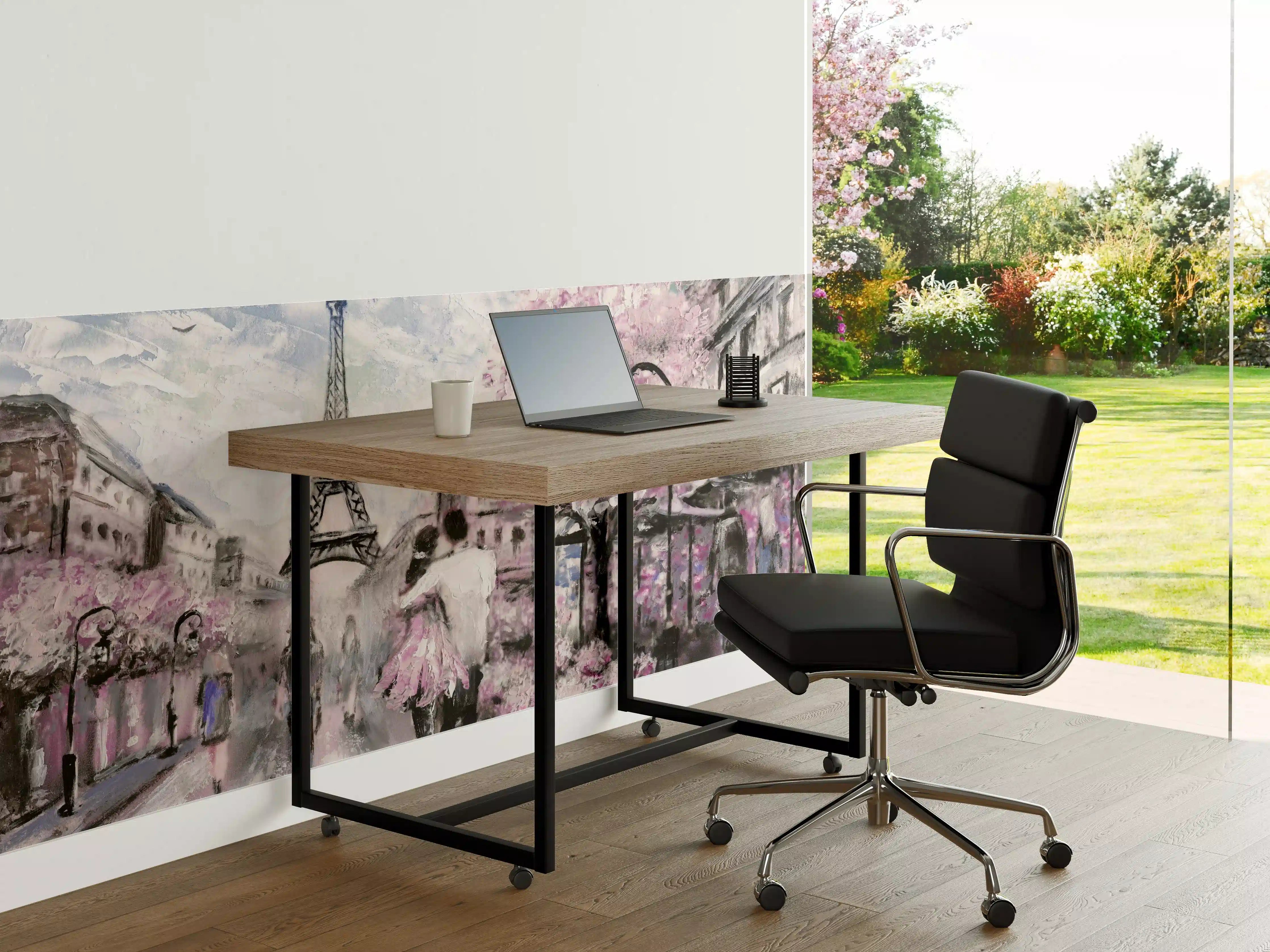 Büro Wandgestaltung - Ölgemälde vom romantisierten Paris