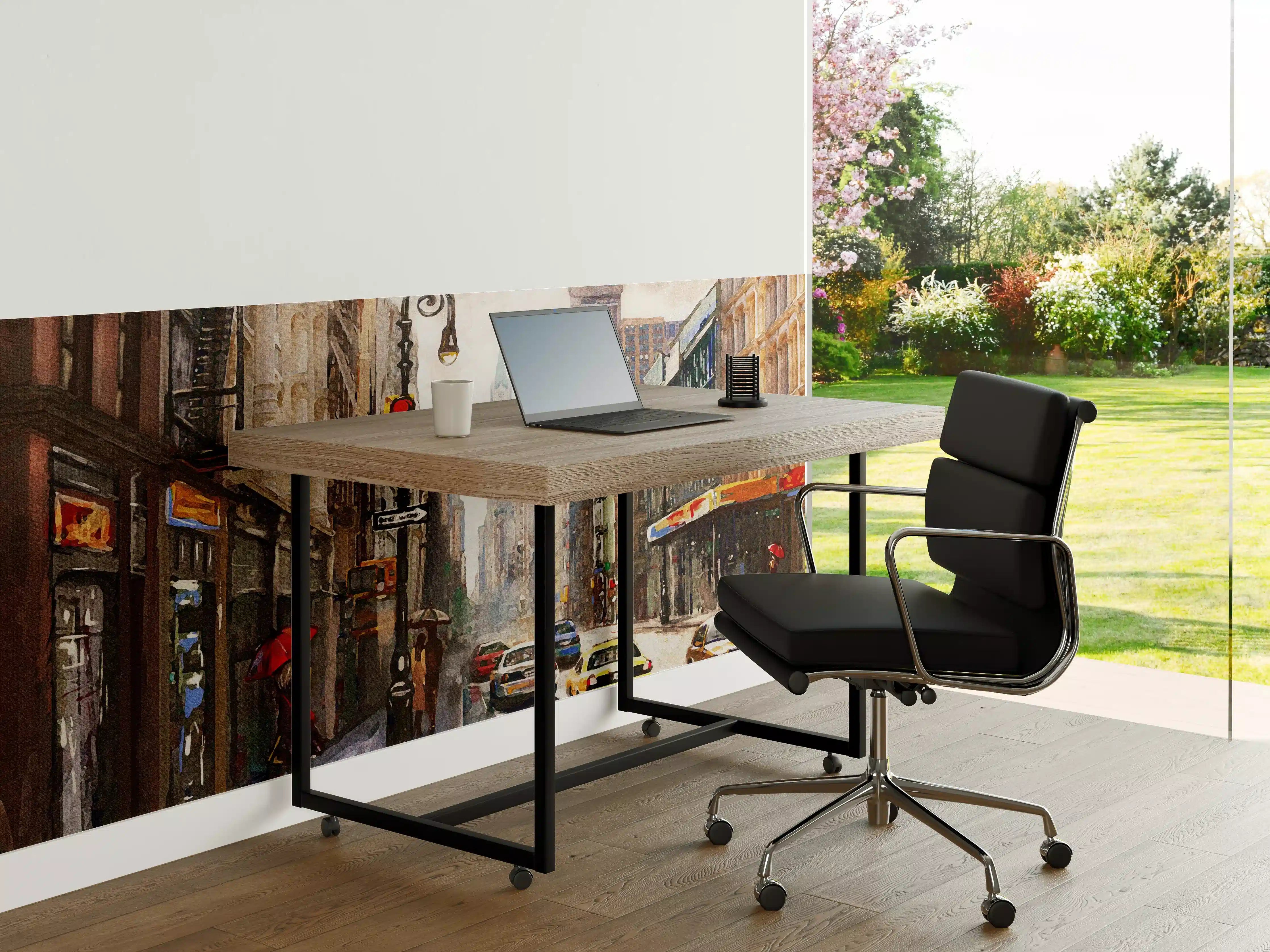 Büro Wandgestaltung - Ölgemälde von New Yorker Innenstadt