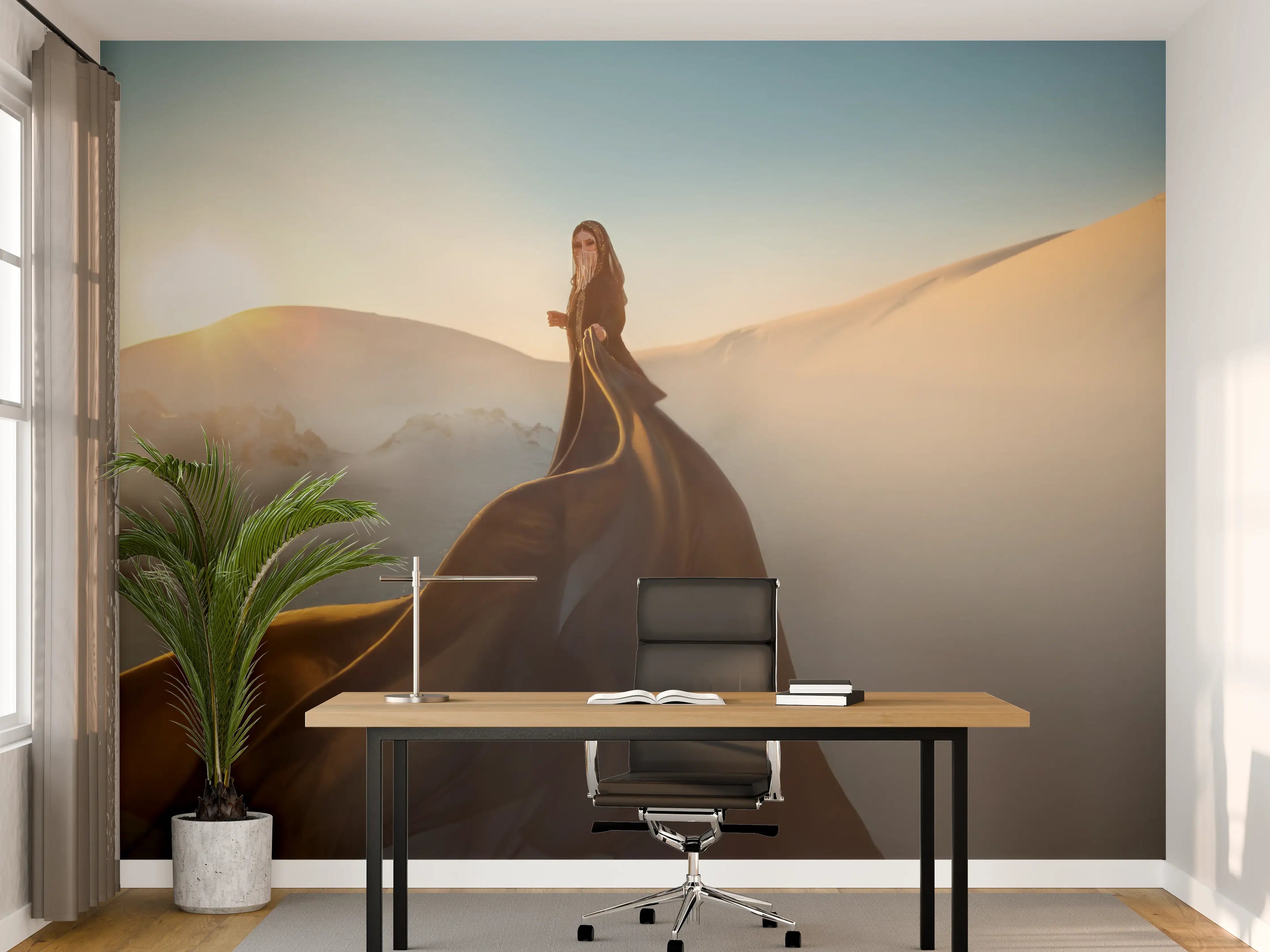 Büro Wandgestaltung - Orientalische Darstellung einer Frau