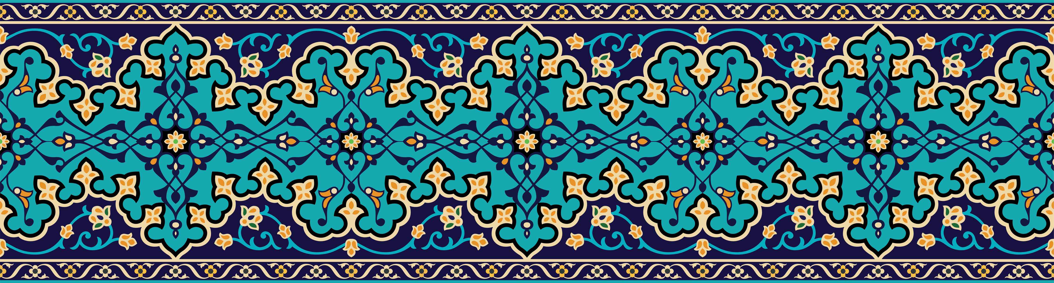 Büro Wandgestaltung-Orientalische Fliesen 3