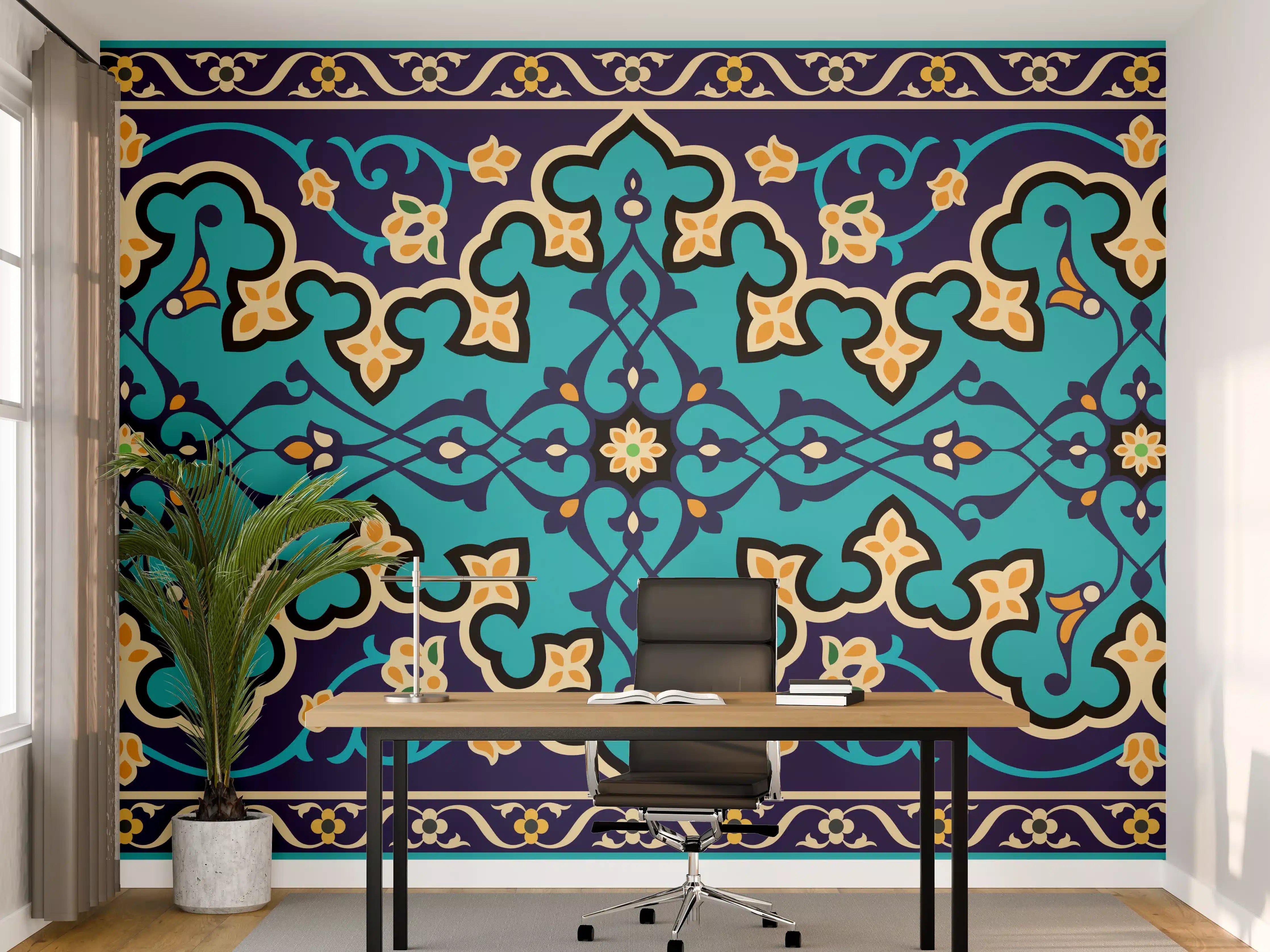 Büro Wandgestaltung - Orientalische Fliesen 3