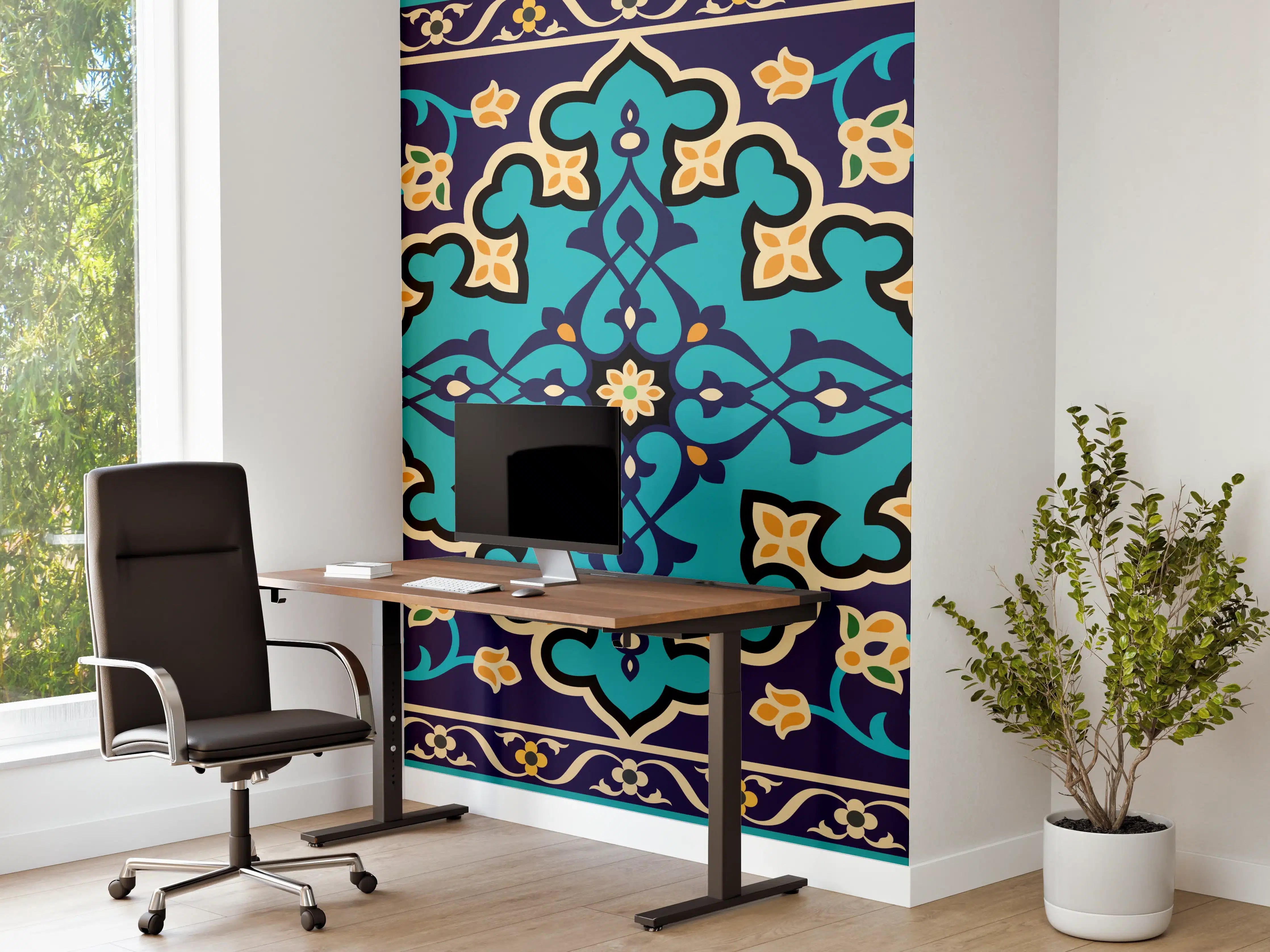 Büro Wandgestaltung - Orientalische Fliesen 3