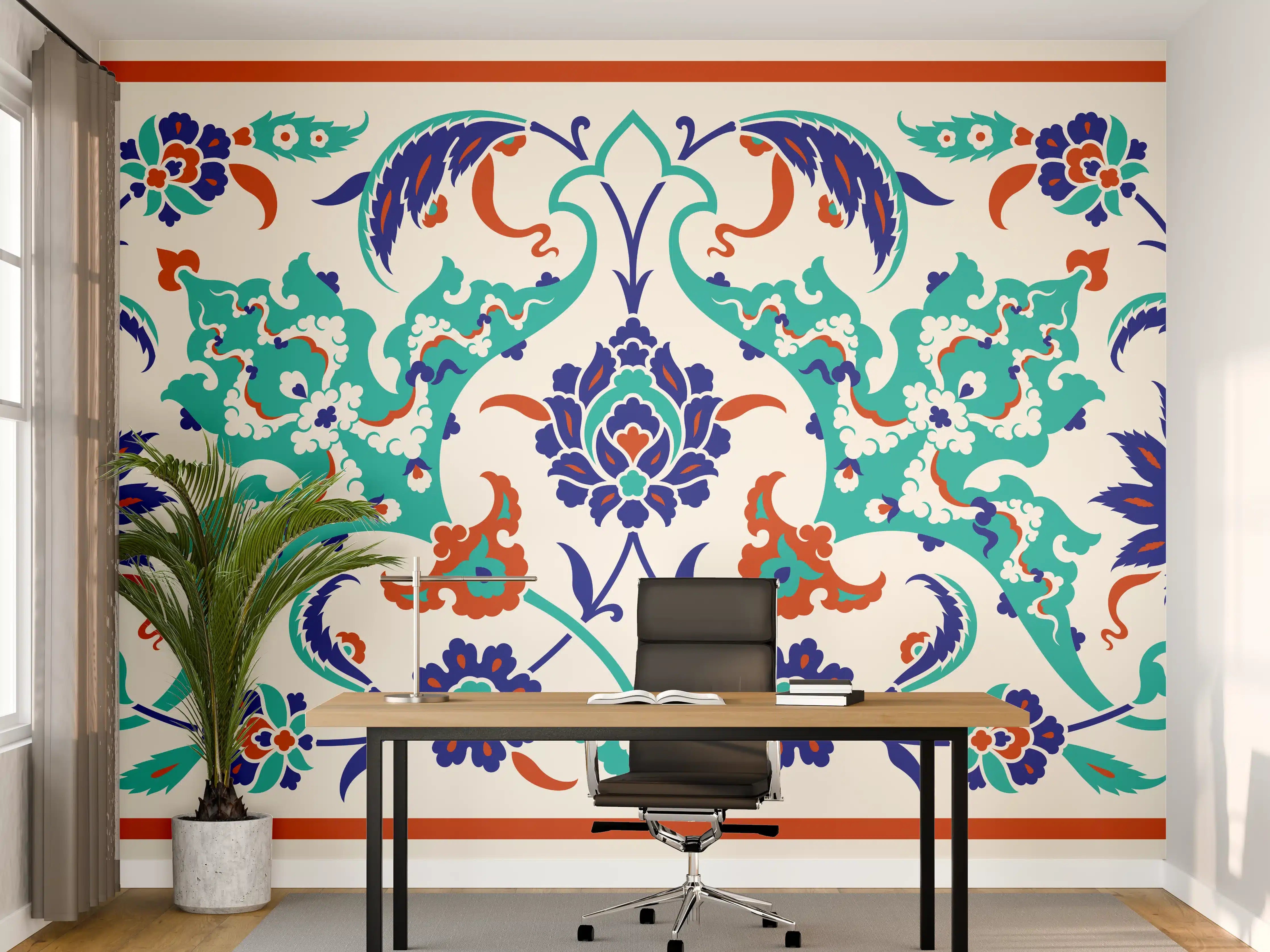 Büro Wandgestaltung - Orientalische Fliesen