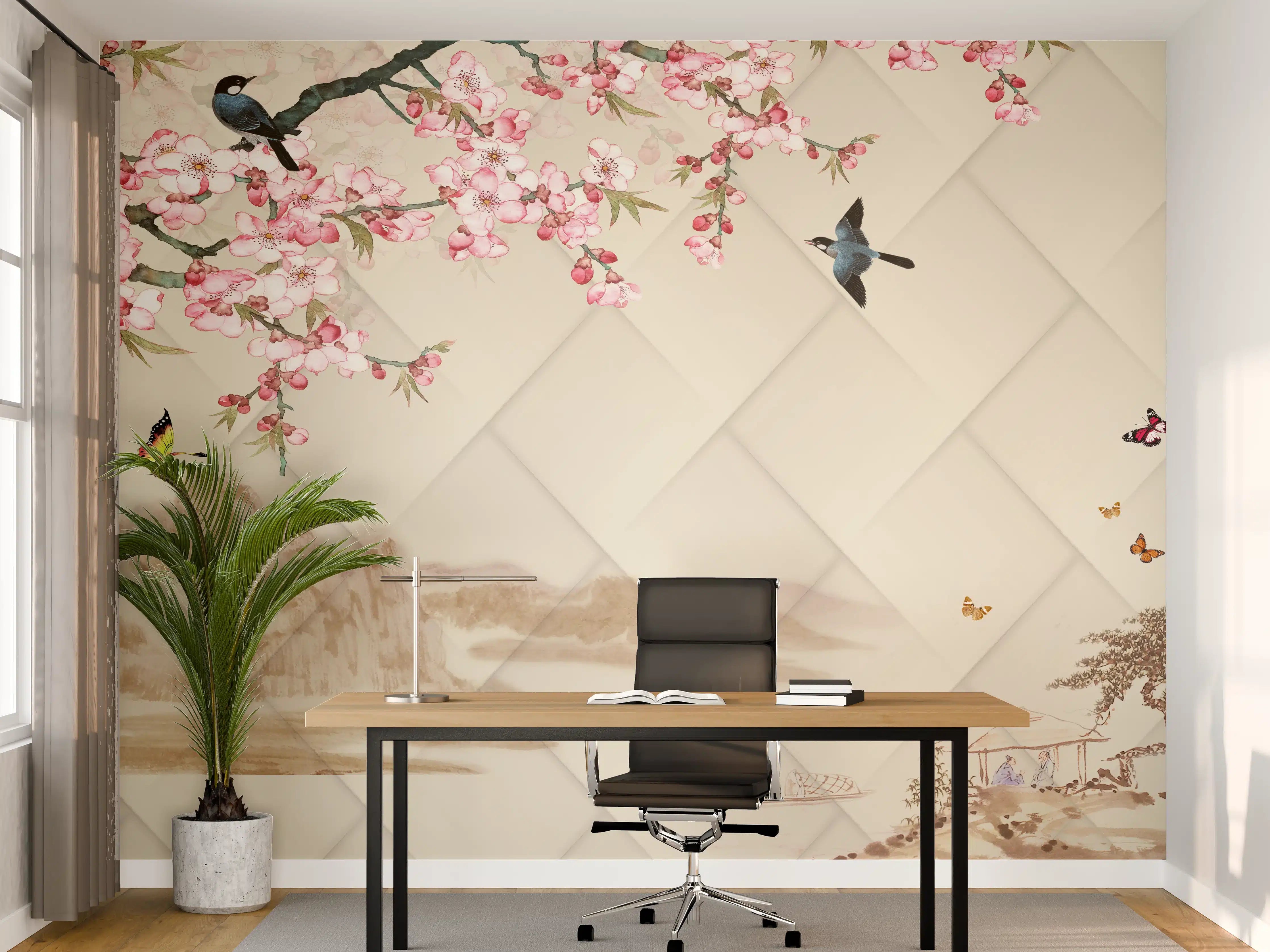 Büro Wandgestaltung - Orientalisches Motiv - Frühling