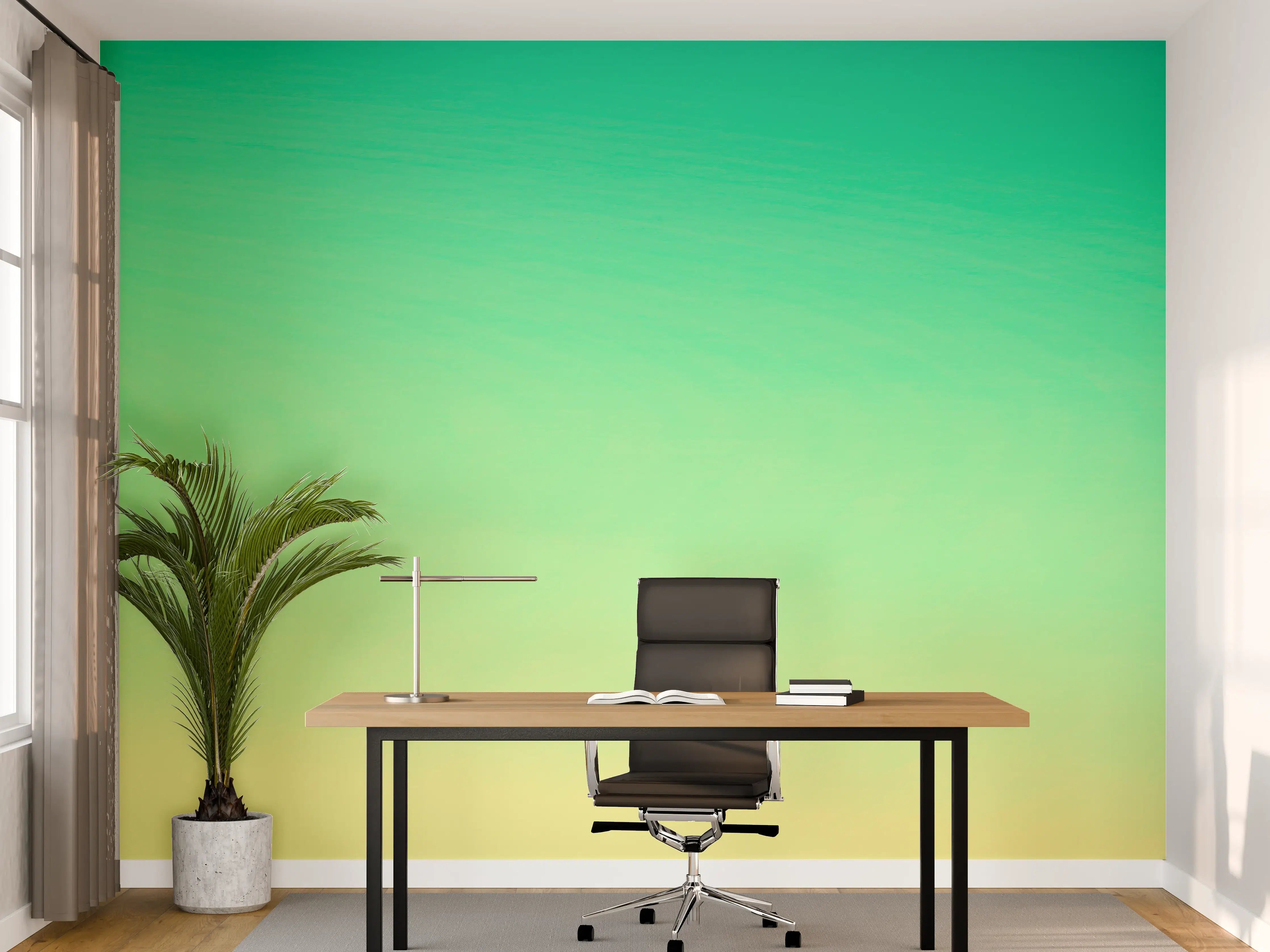Büro Wandgestaltung - Palme im Panorama-Himmel