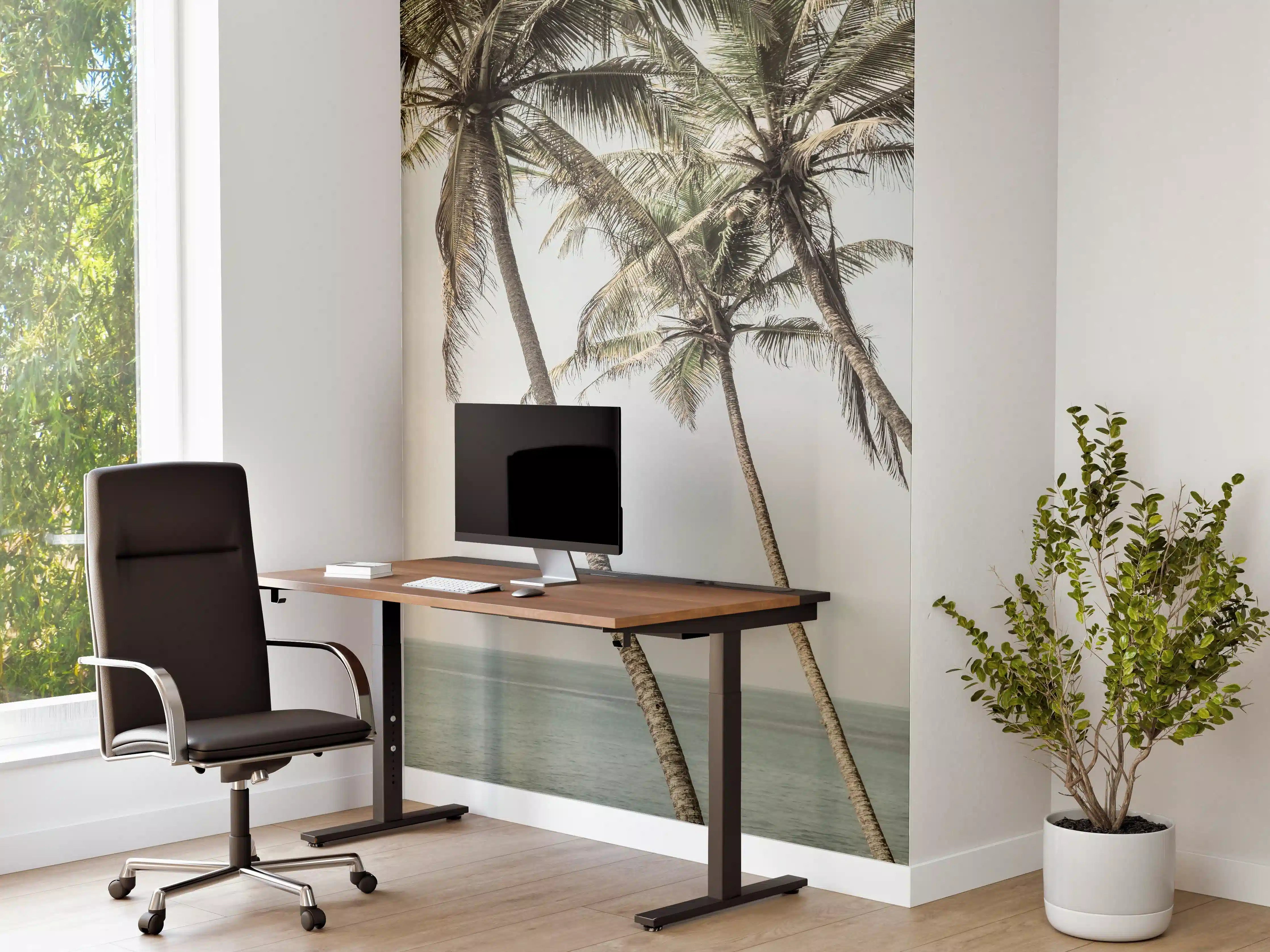 Büro Wandgestaltung - Palmen am Meer
