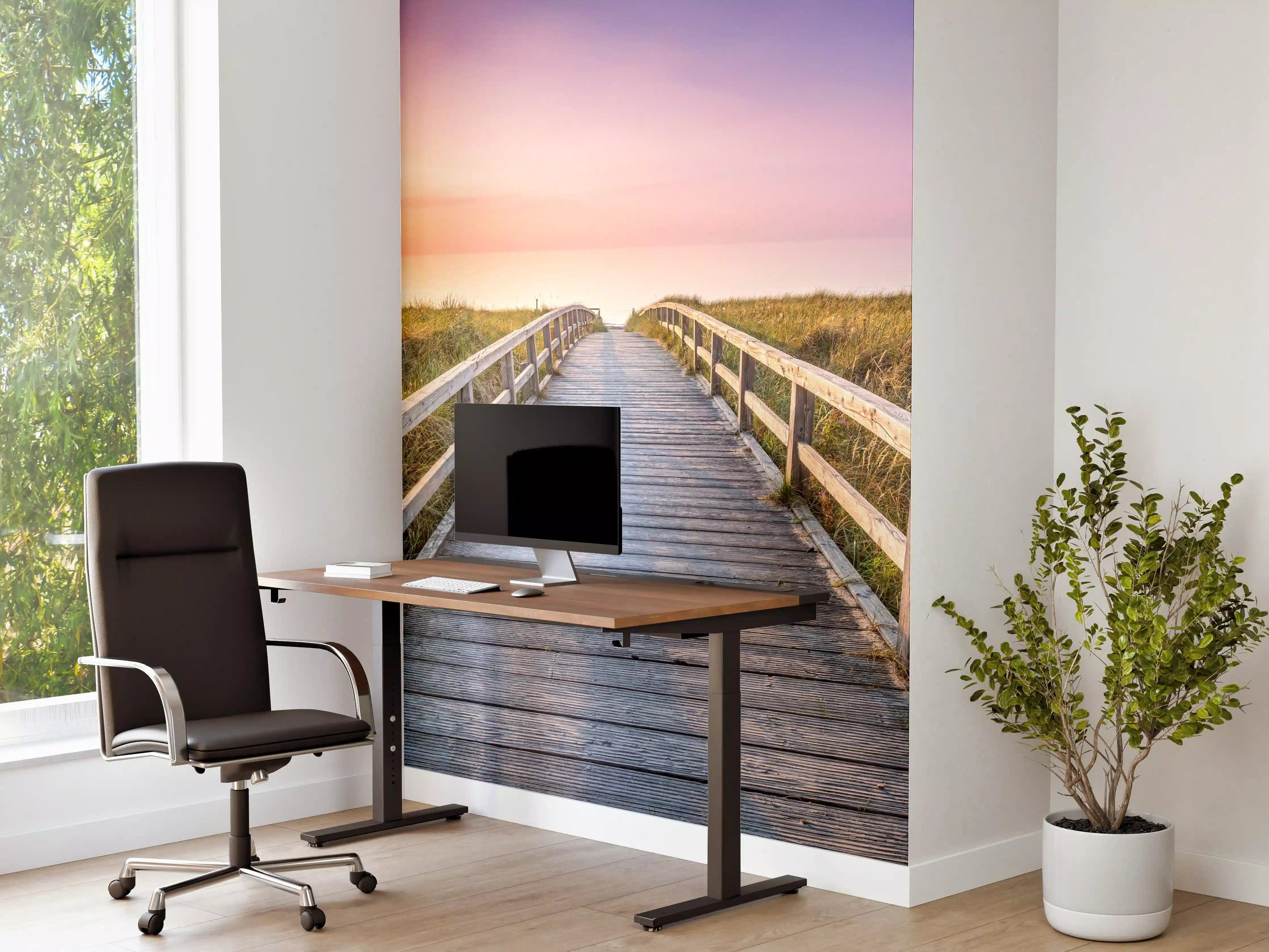Büro Wandgestaltung - Panorama - Wandern am Stand