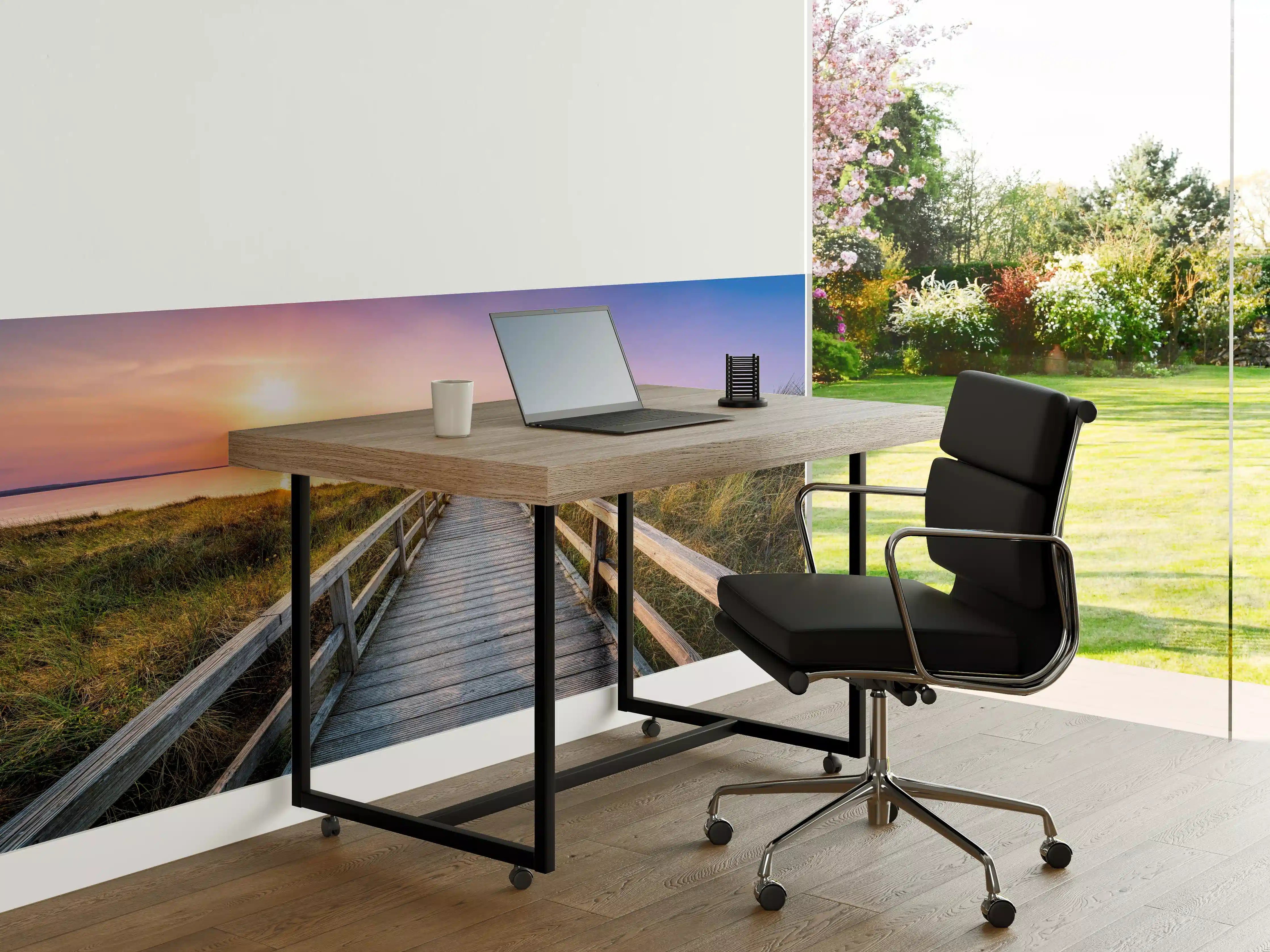 Büro Wandgestaltung - Panorama - Wandern am Stand