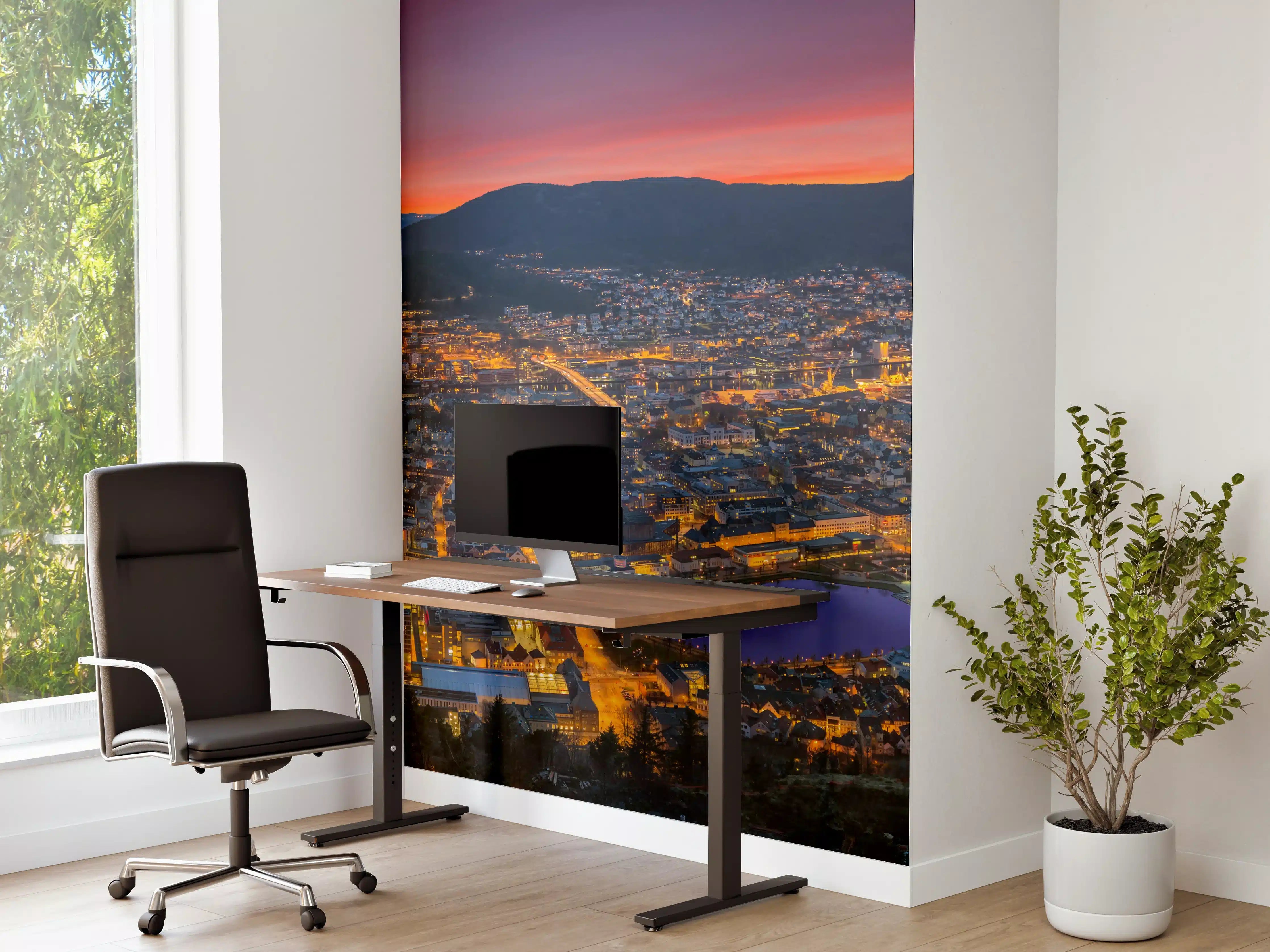 Büro Wandgestaltung - Panorama Floyen - Norwegen