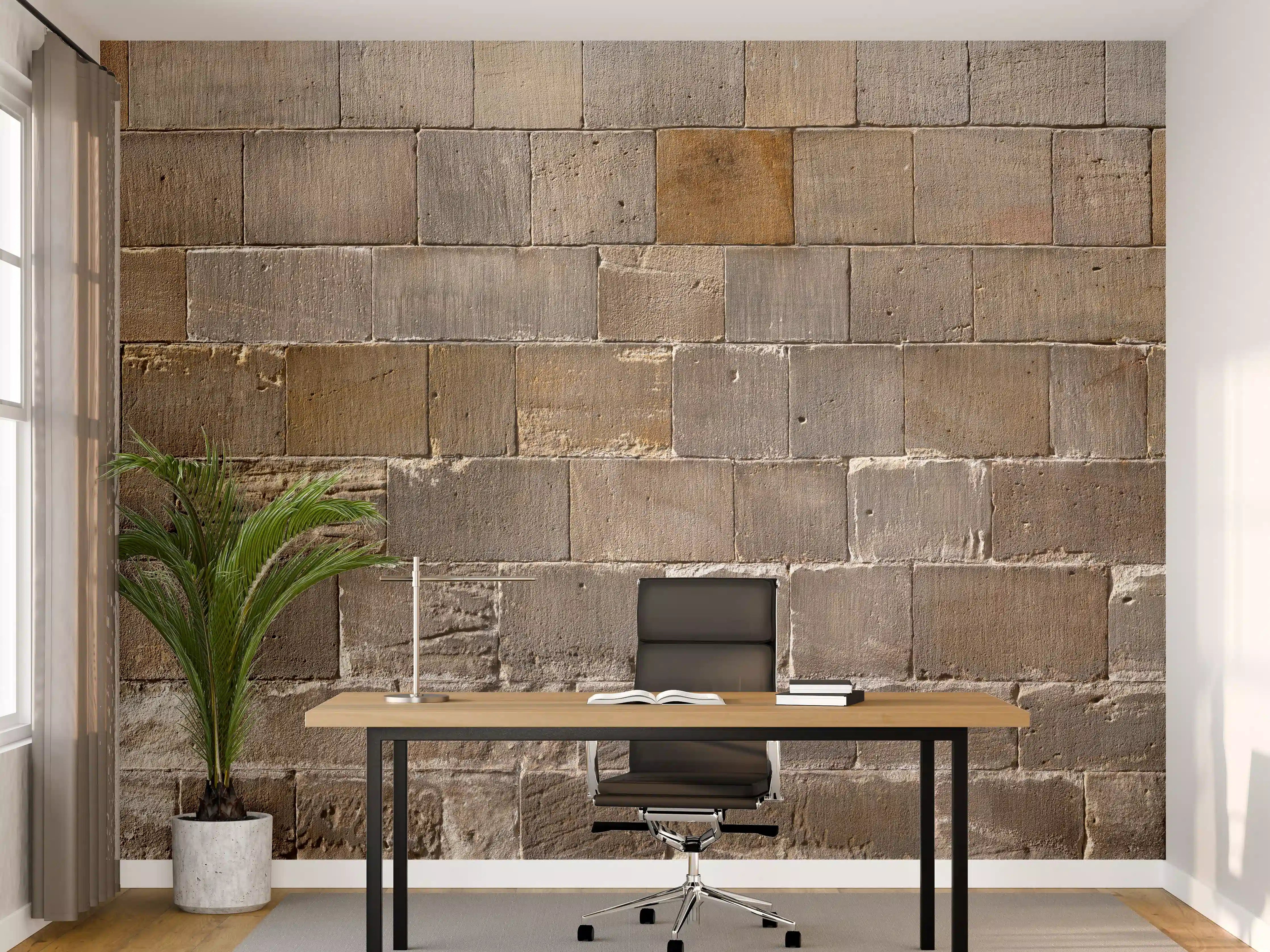 Büro Wandgestaltung - Panorama Kirchenmauer