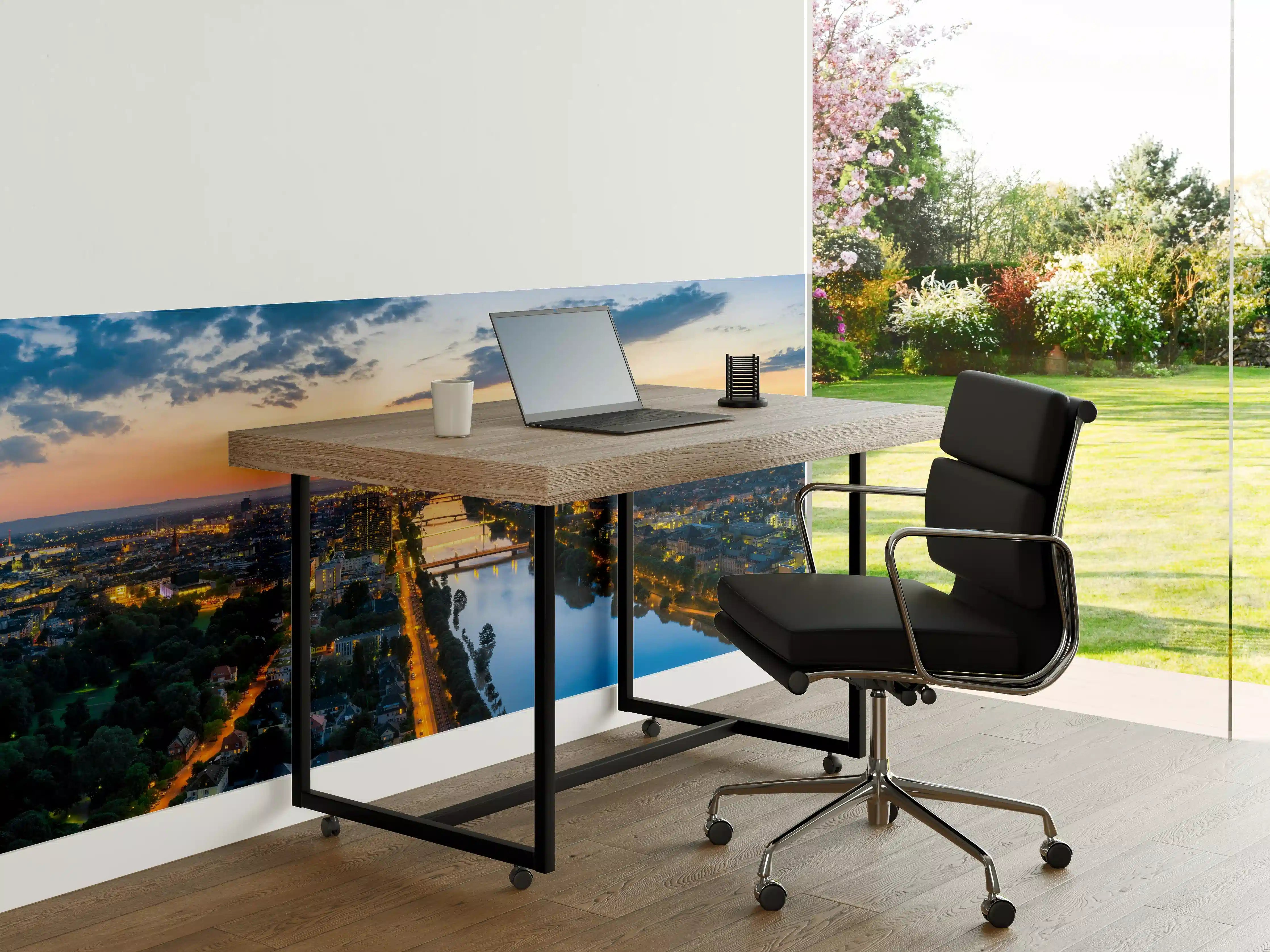 Büro Wandgestaltung - Panorama Mannheim und Ludwigshafen