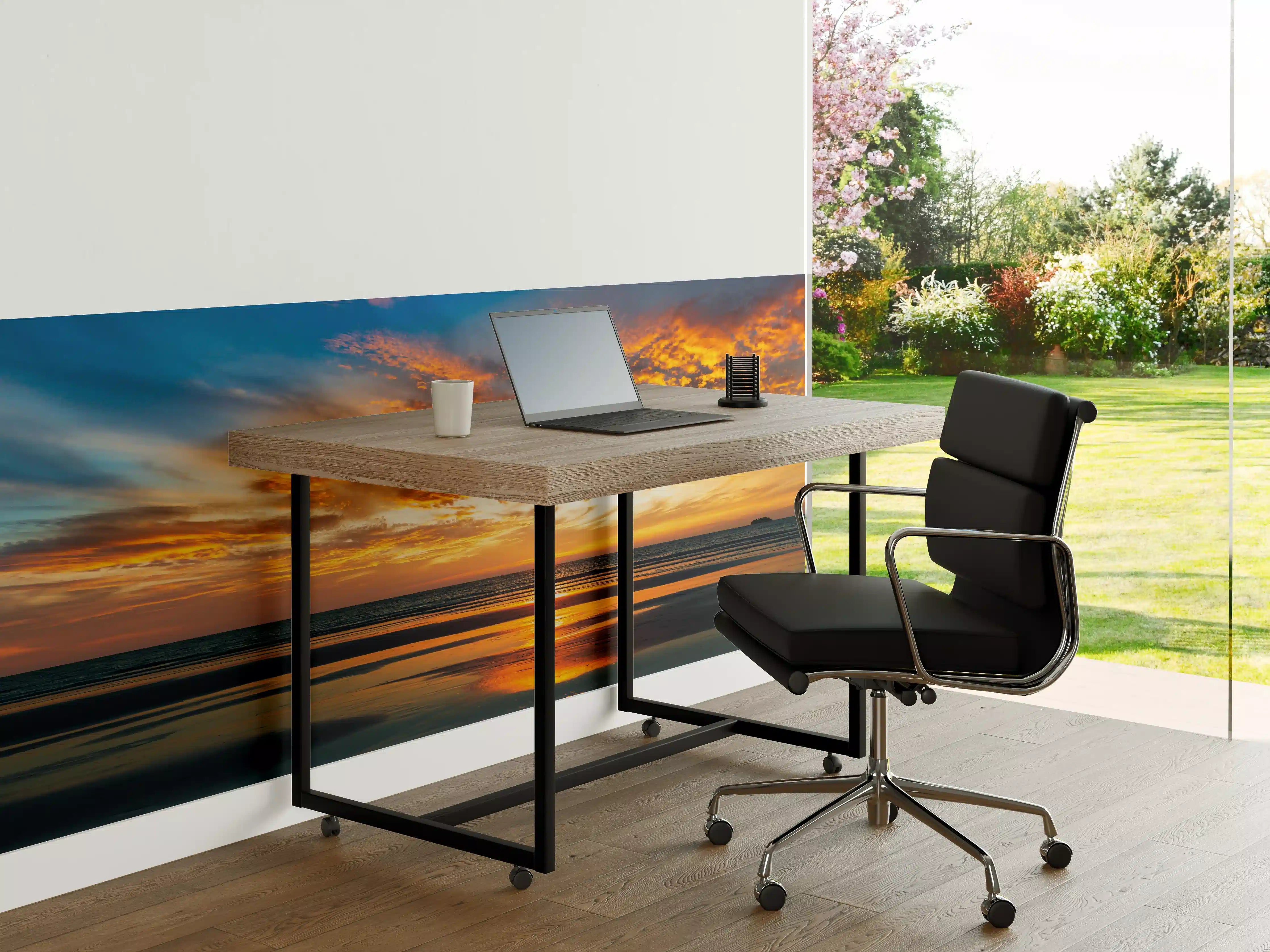 Büro Wandgestaltung - Panorama Sonnenuntergang am Meer