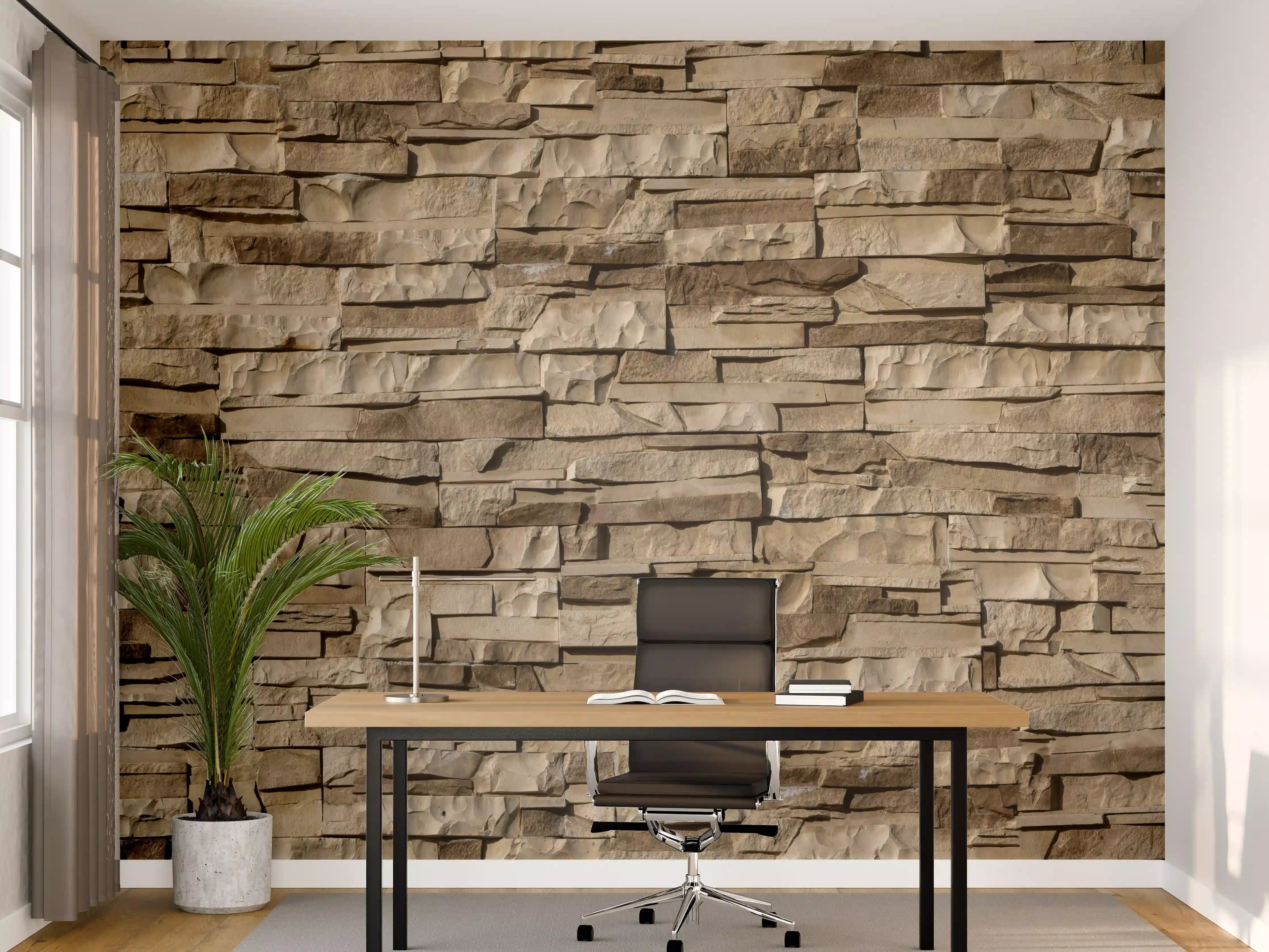 Büro Wandgestaltung - Panorama nahtlose Textur von Klinkerfliesen