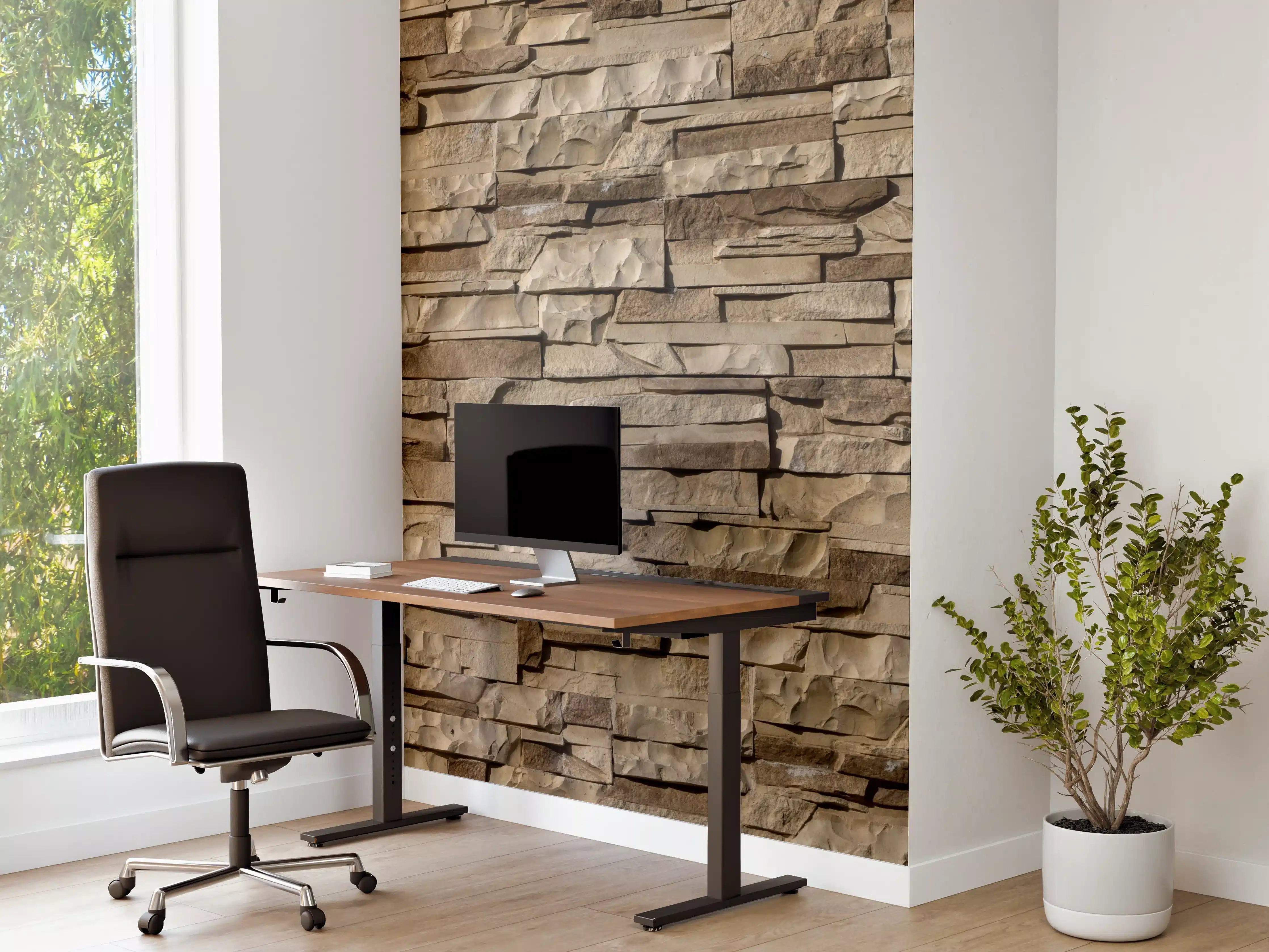 Büro Wandgestaltung - Panorama nahtlose Textur von Klinkerfliesen