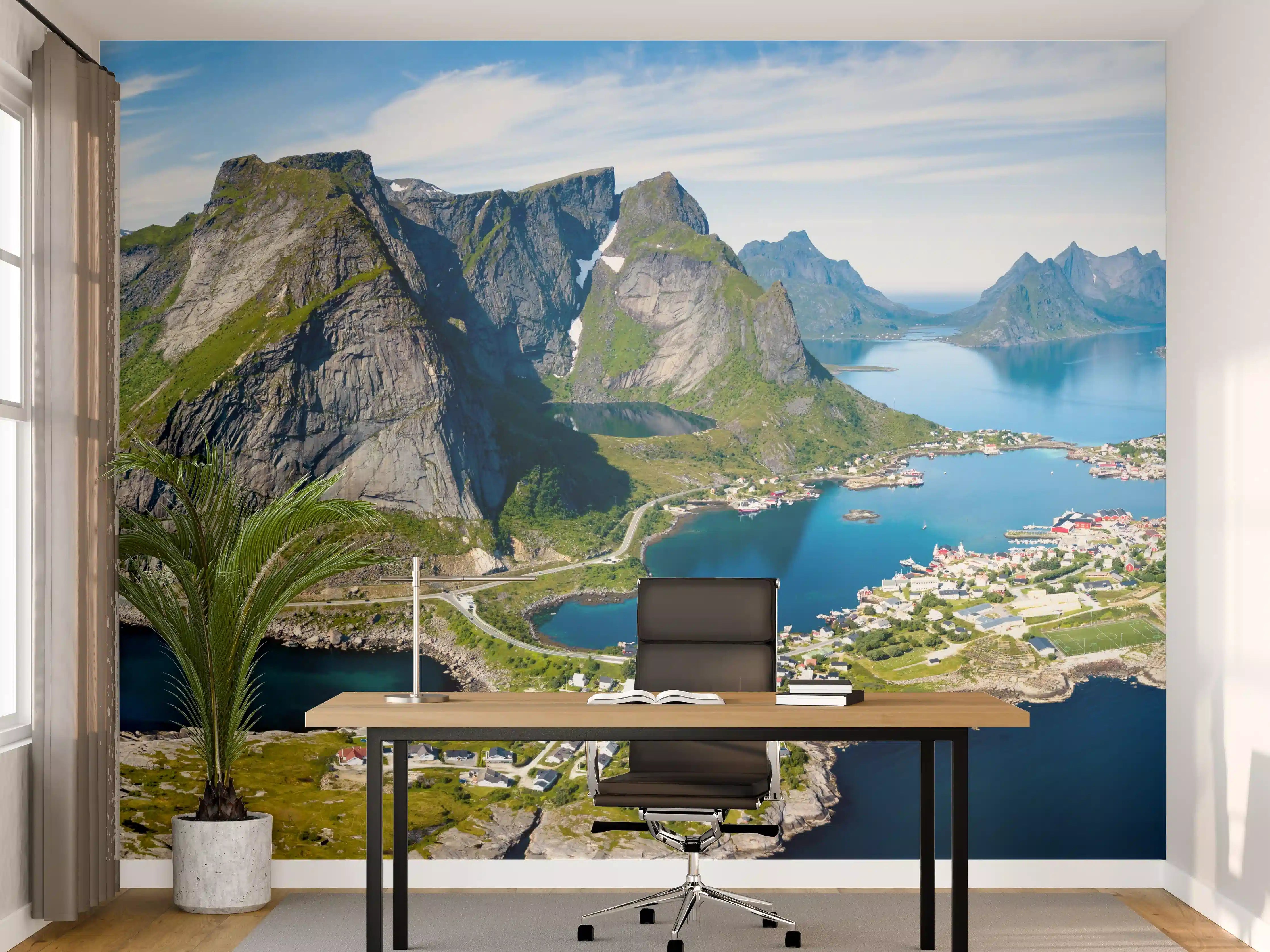 Büro Wandgestaltung - Panoramablick auf Reine