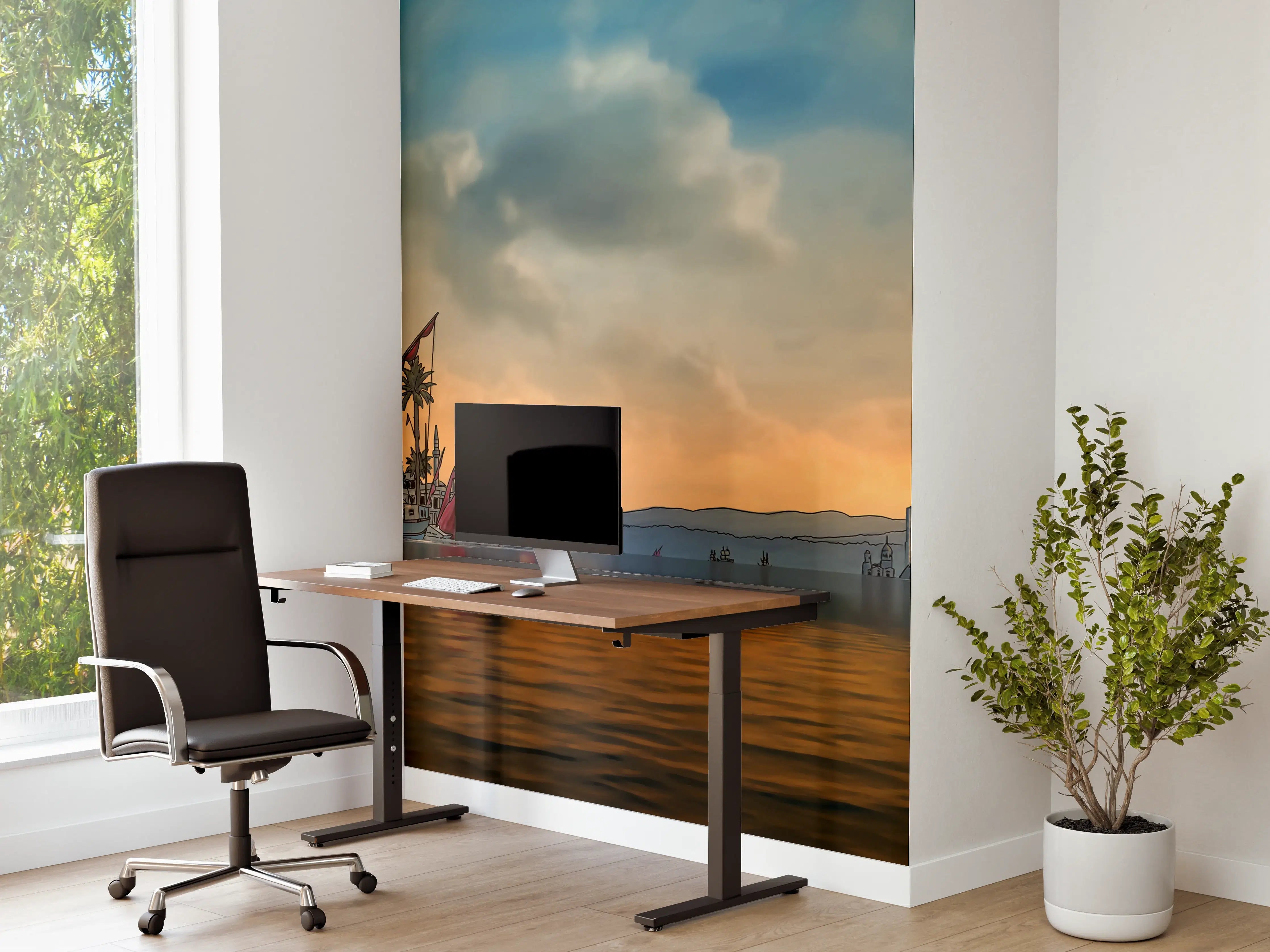 Büro Wandgestaltung - Panoramablick auf alt-Istanbul