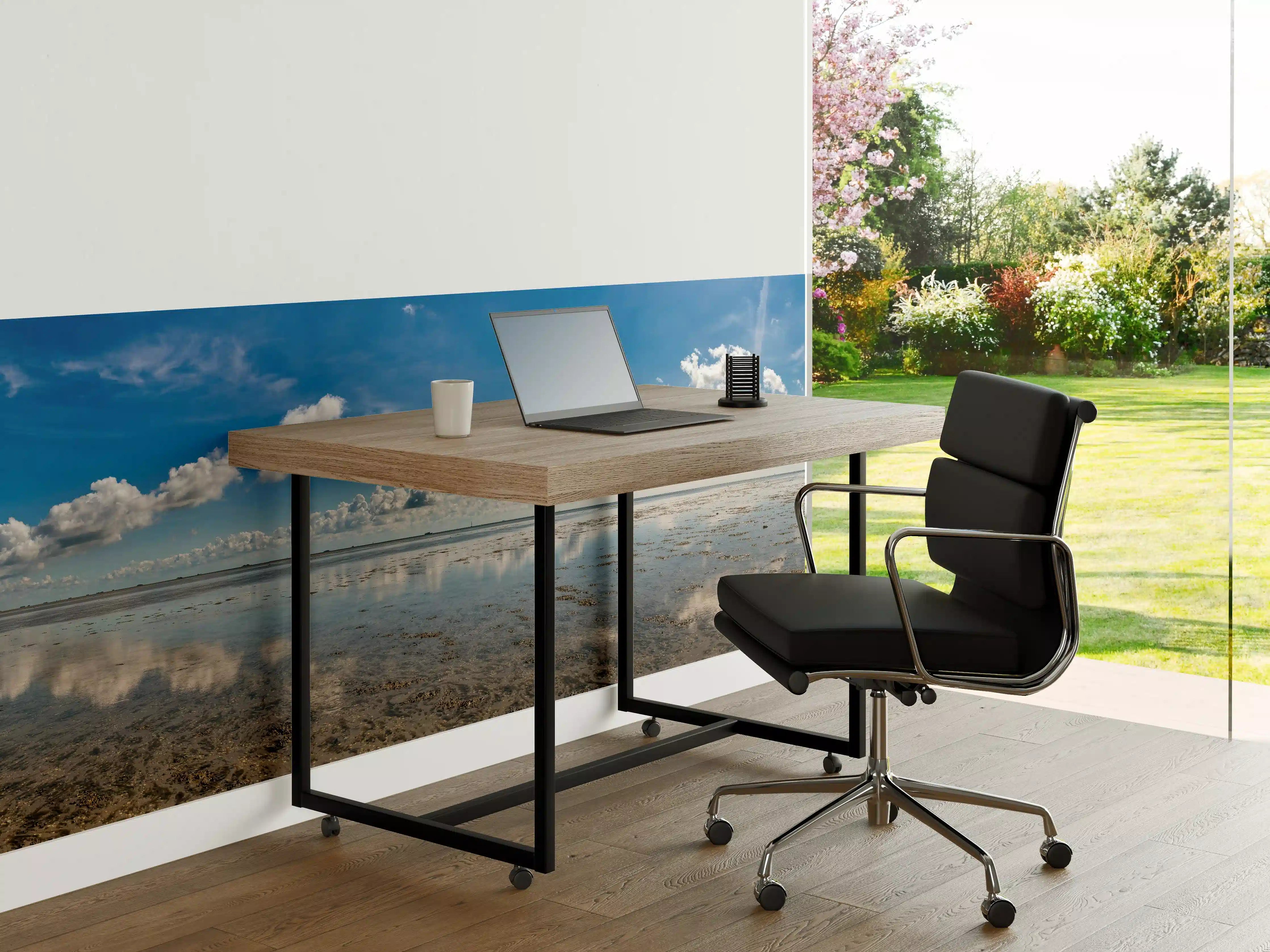 Büro Wandgestaltung - Panoramablick auf den ruhigen Ozean