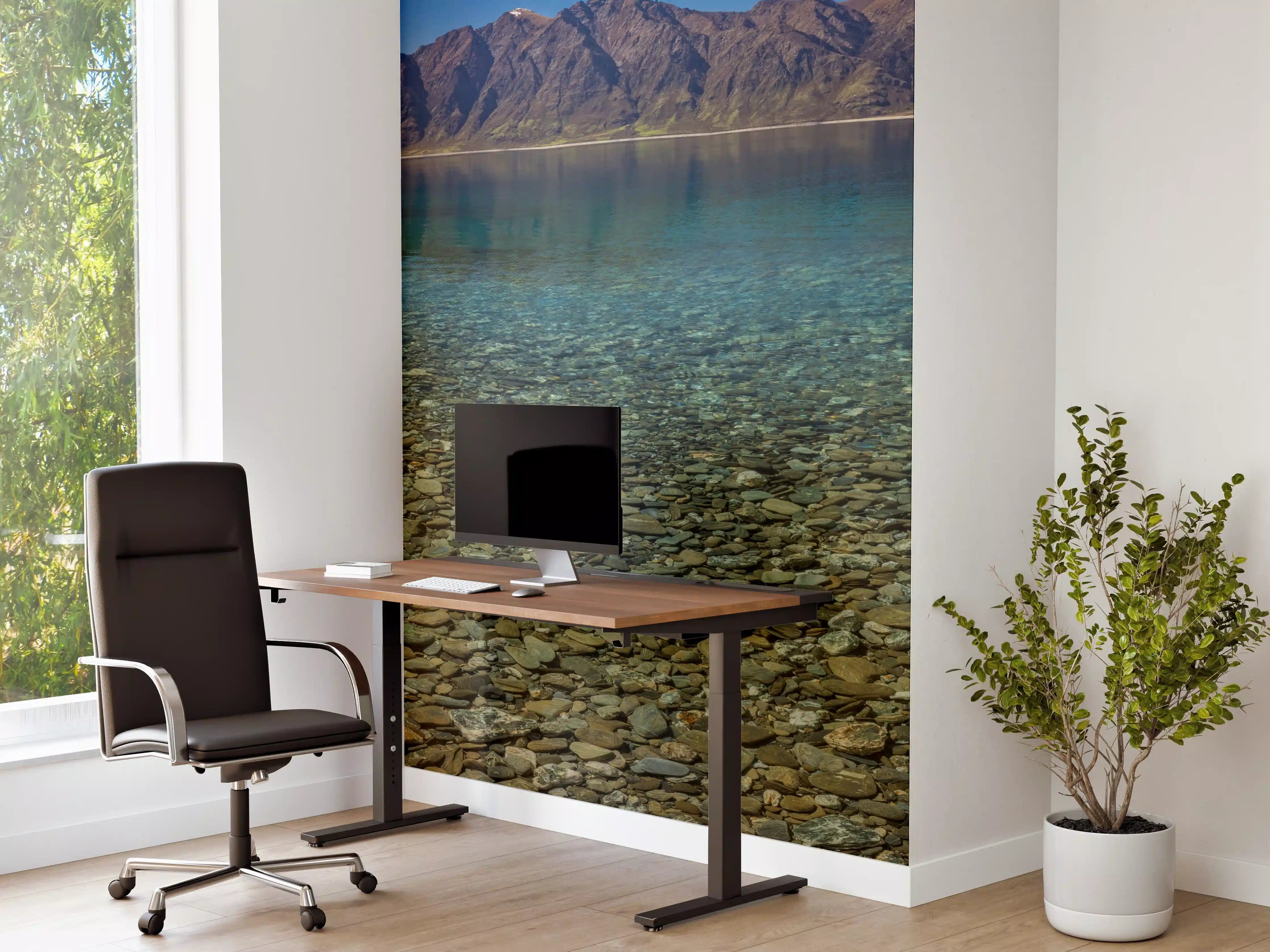 Büro Wandgestaltung - Panoramafotos vom Hawea-See