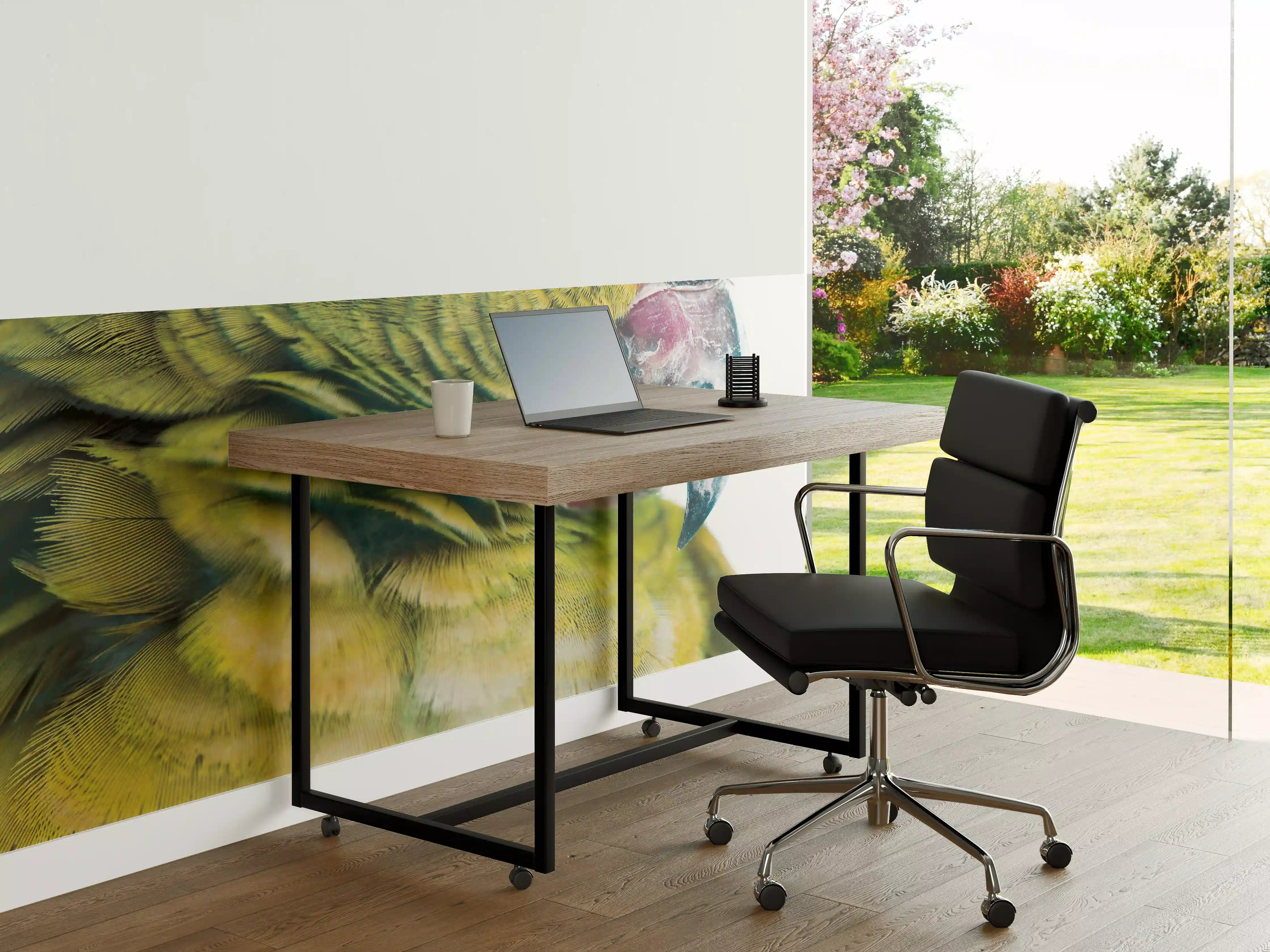 Büro Wandgestaltung - Papagei - Nahaufname