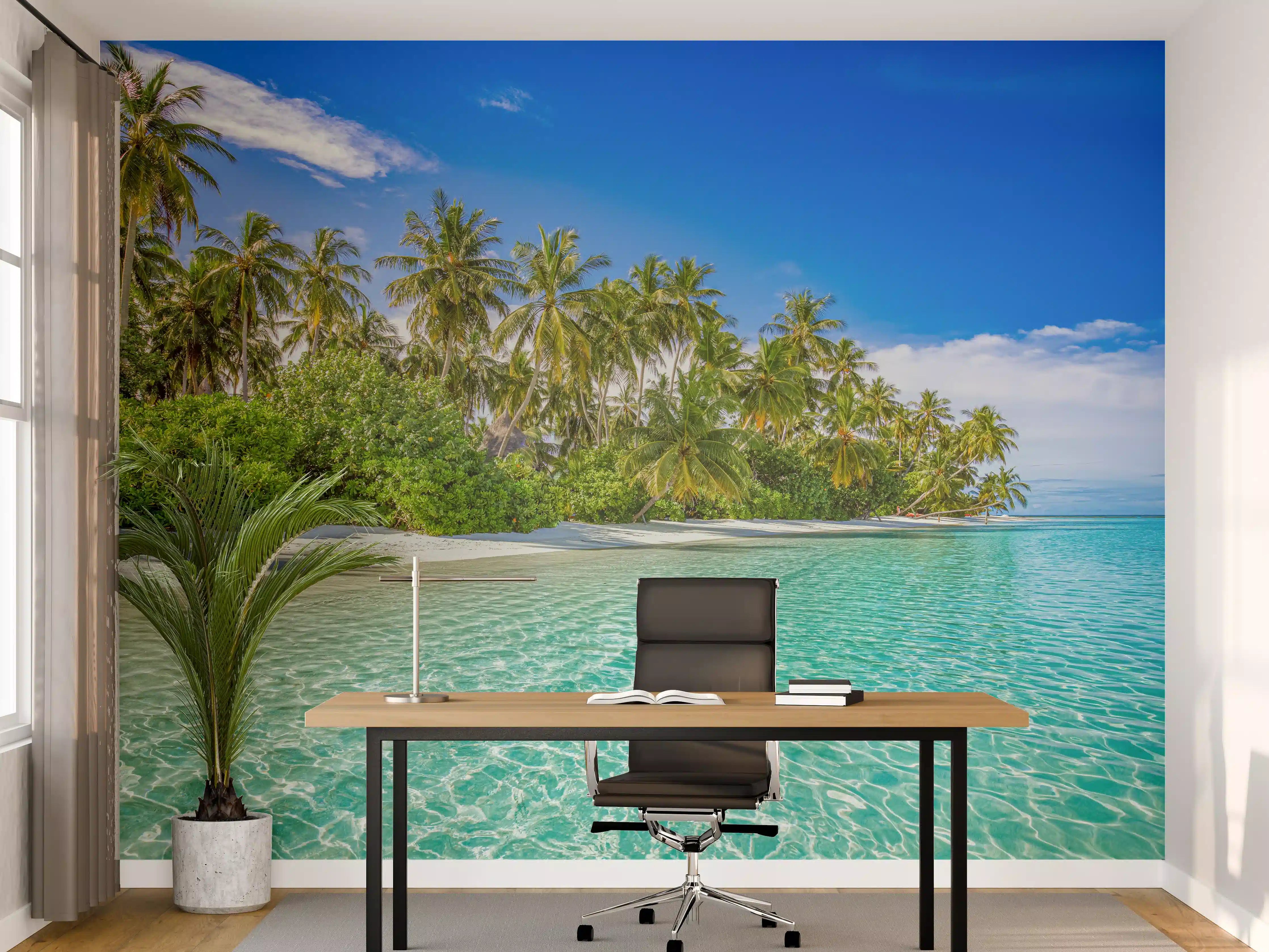 Büro Wandgestaltung - Paradiesische Insel