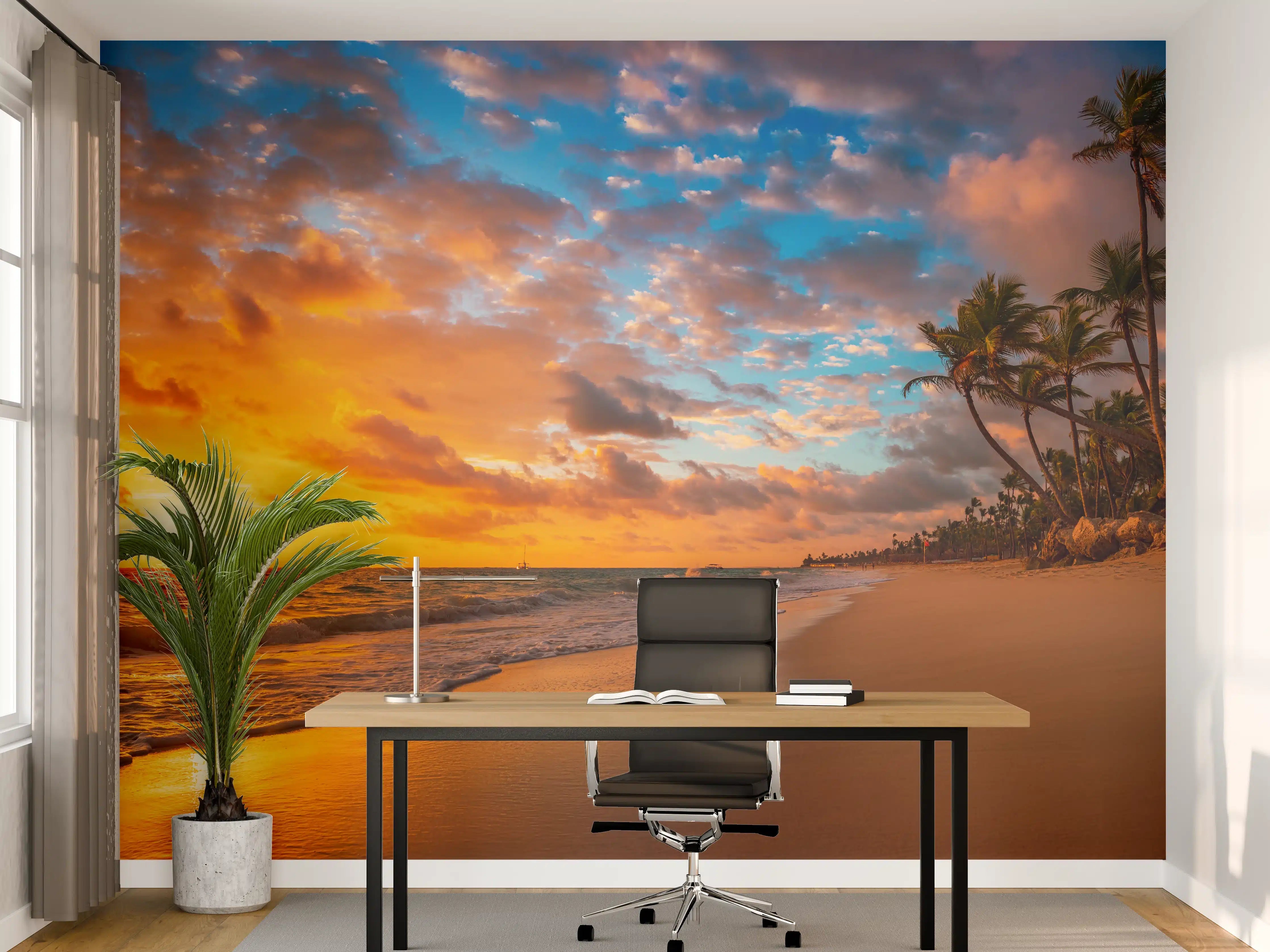 Büro Wandgestaltung - Paradiesischer Strand Coson