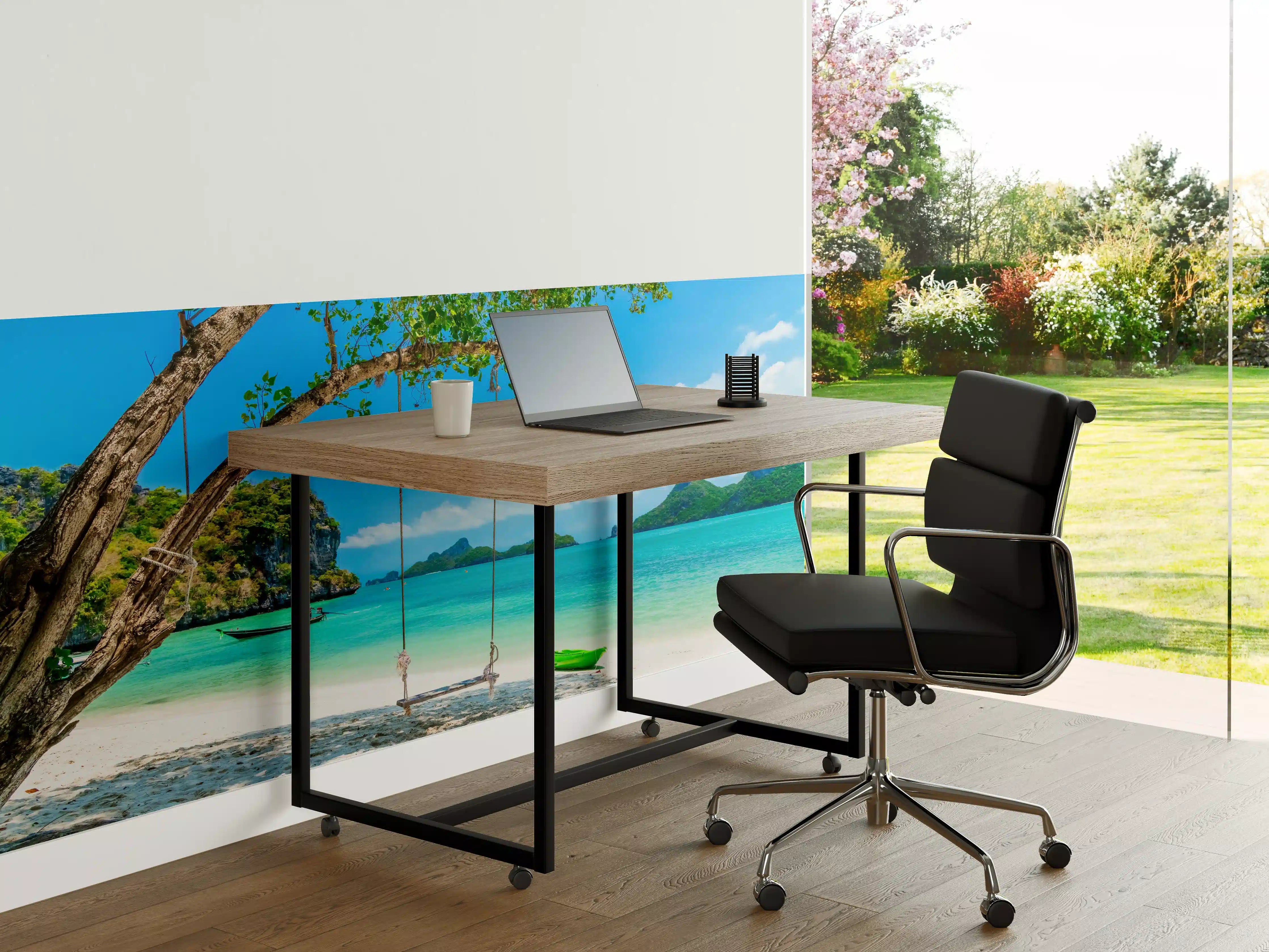 Büro Wandgestaltung - Paradiesischer Strand in Thailand