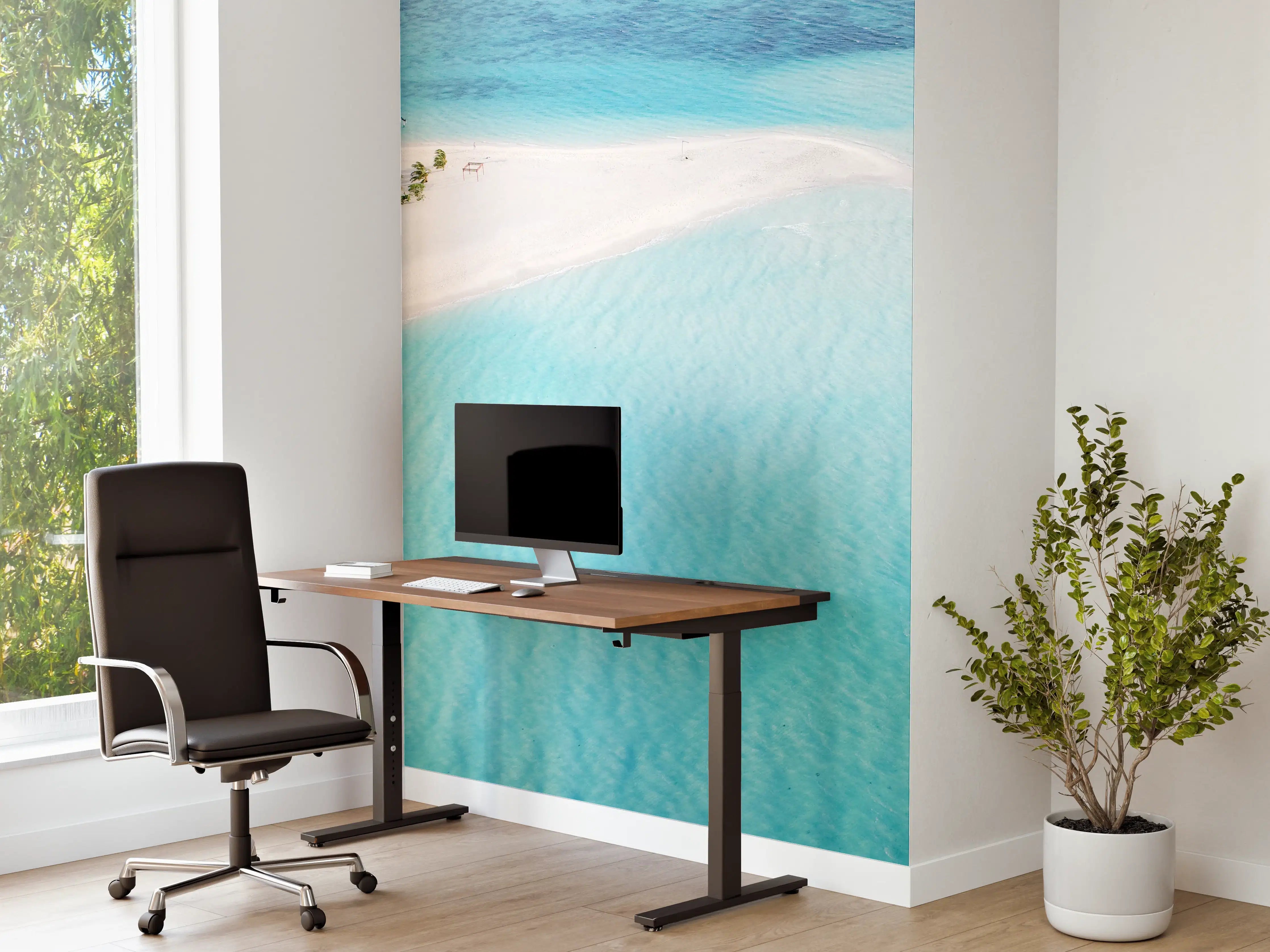Büro Wandgestaltung - Paradiesischer Strand in den Malediven