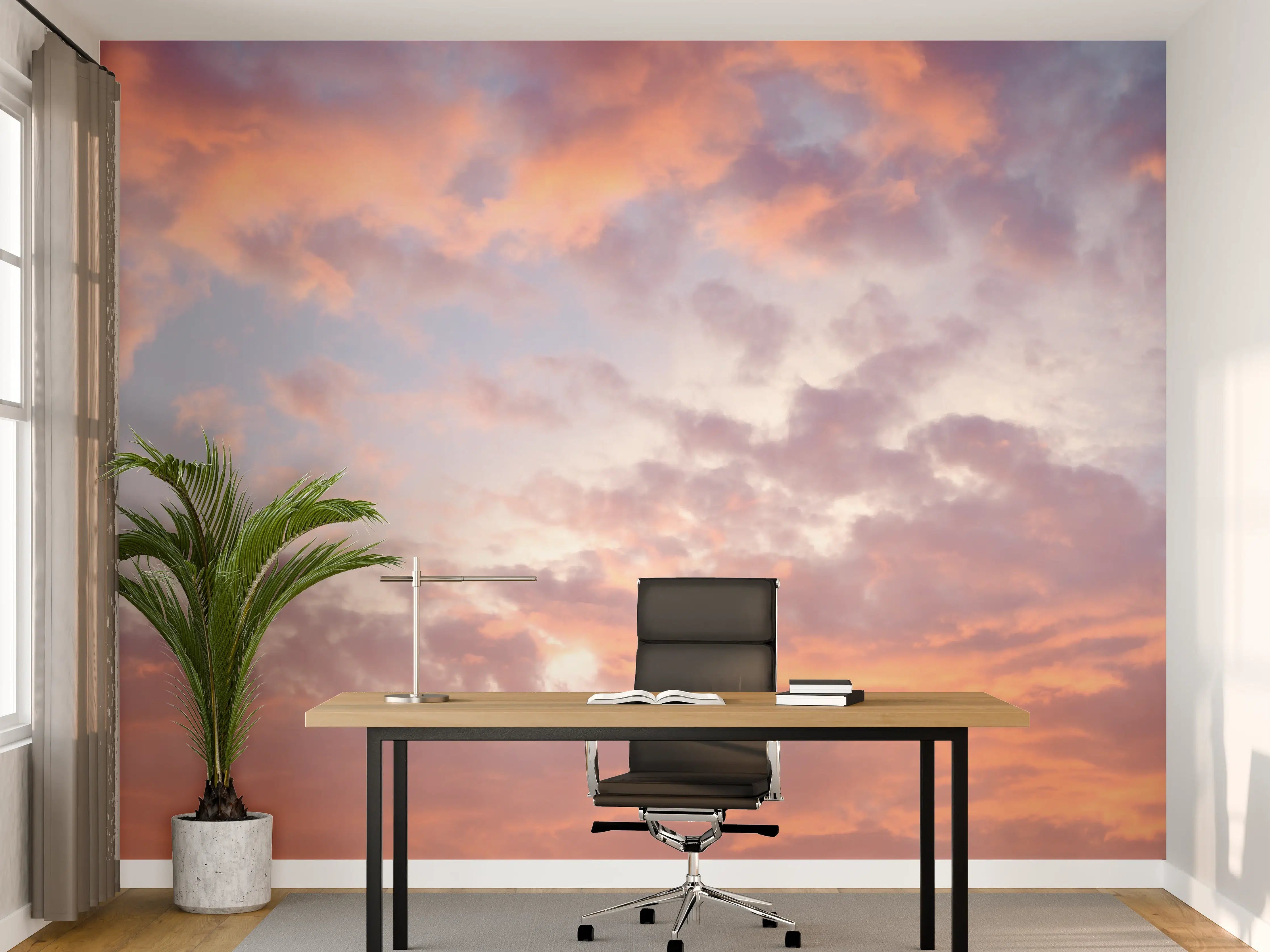 Büro Wandgestaltung - Pastell-Sonnenuntergangs-Himmel