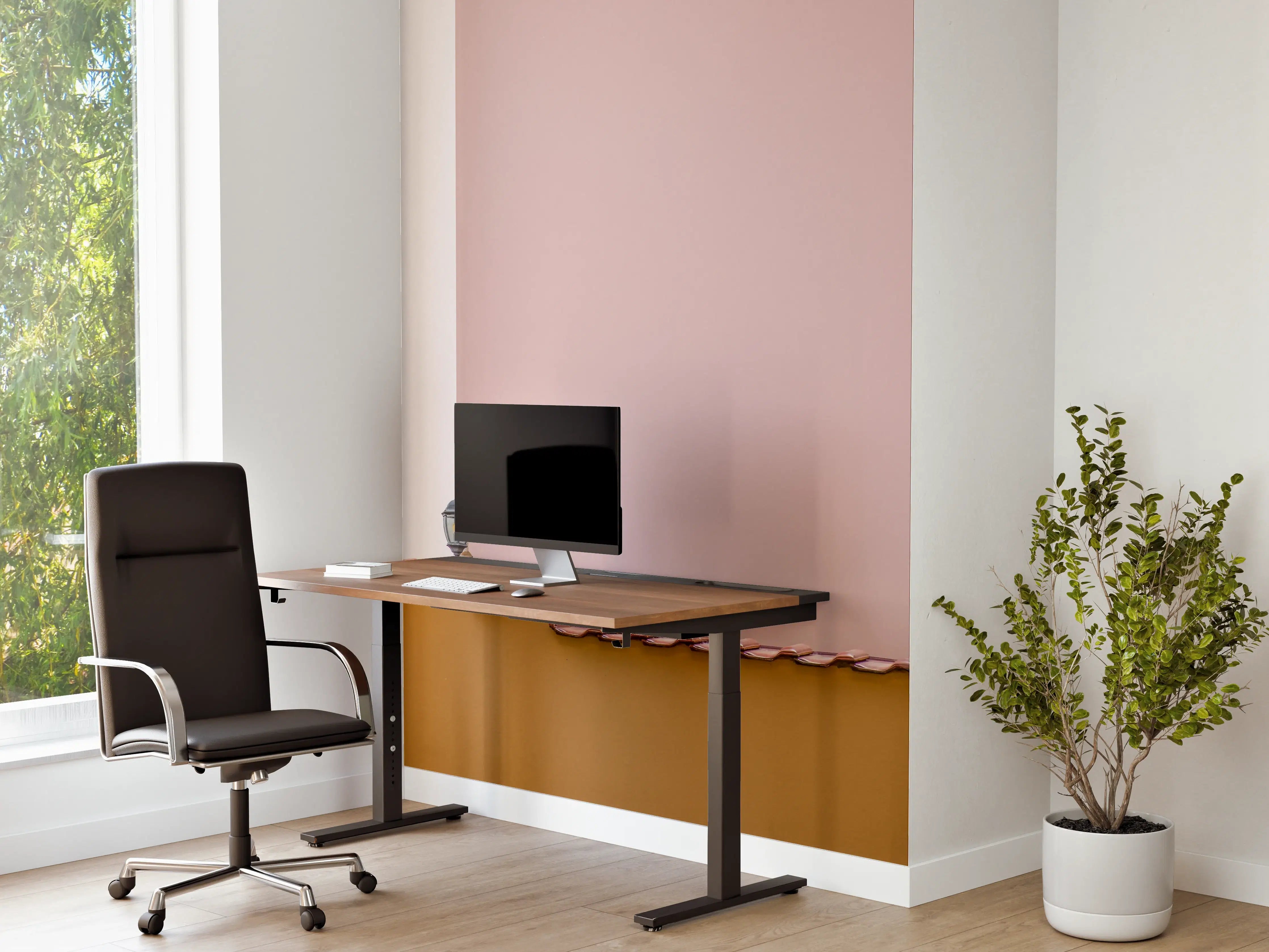 Büro Wandgestaltung - Pastellfarbene Stadtszenerie