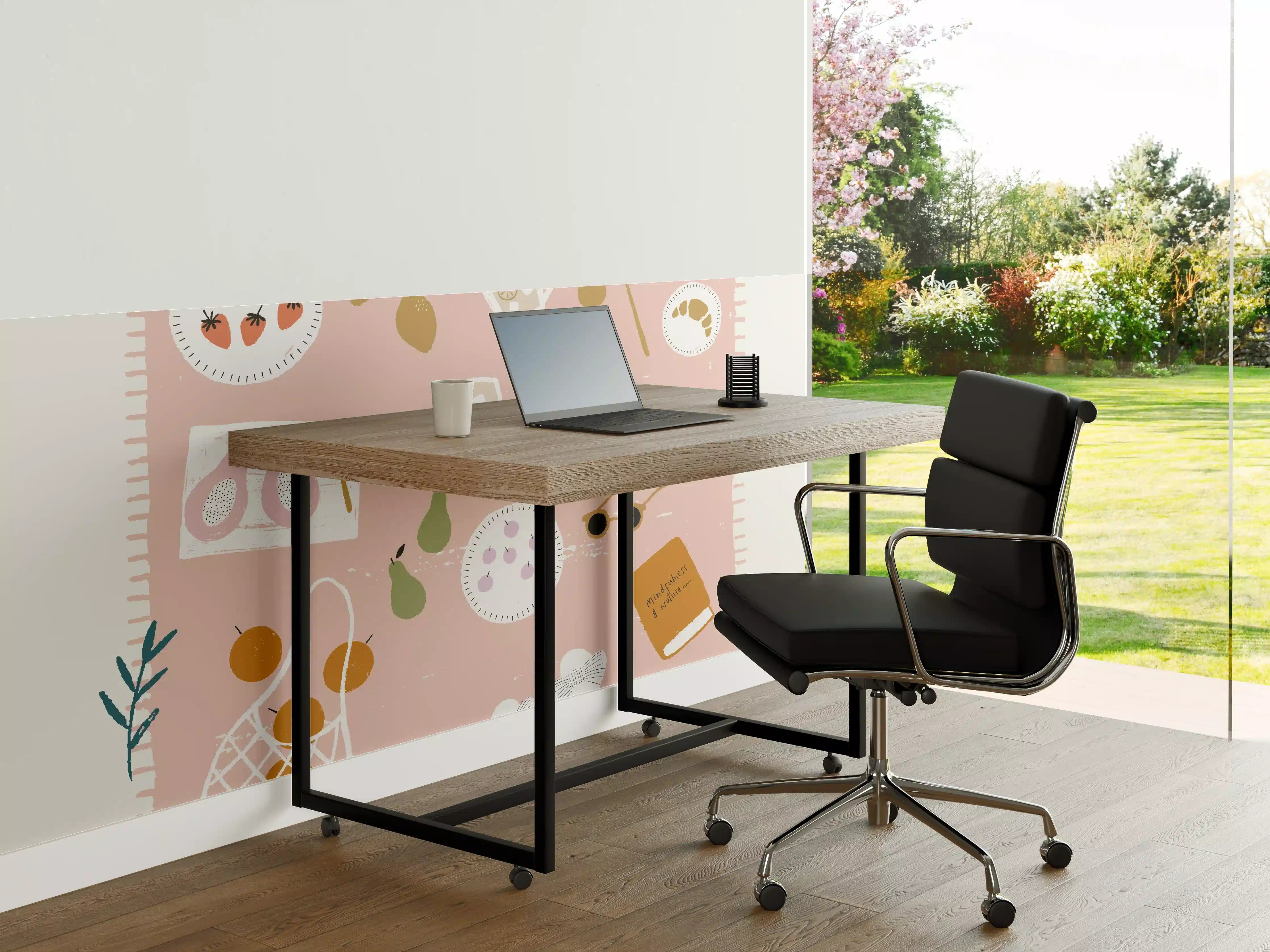 Büro Wandgestaltung - Pastellfarbenes Picknick-Design