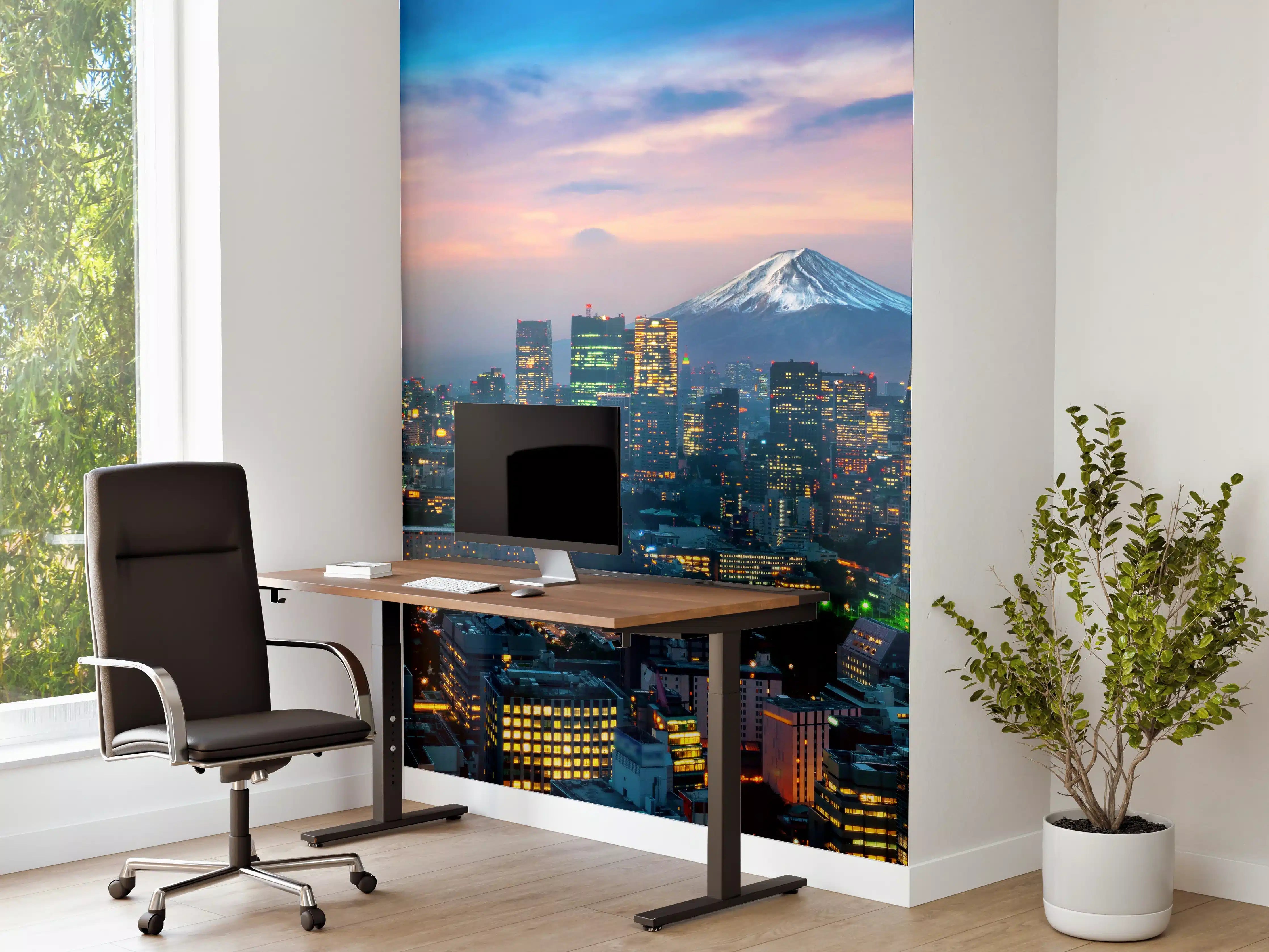 Büro Wandgestaltung - Phänomenale Aussicht auf Tokio bei Nacht