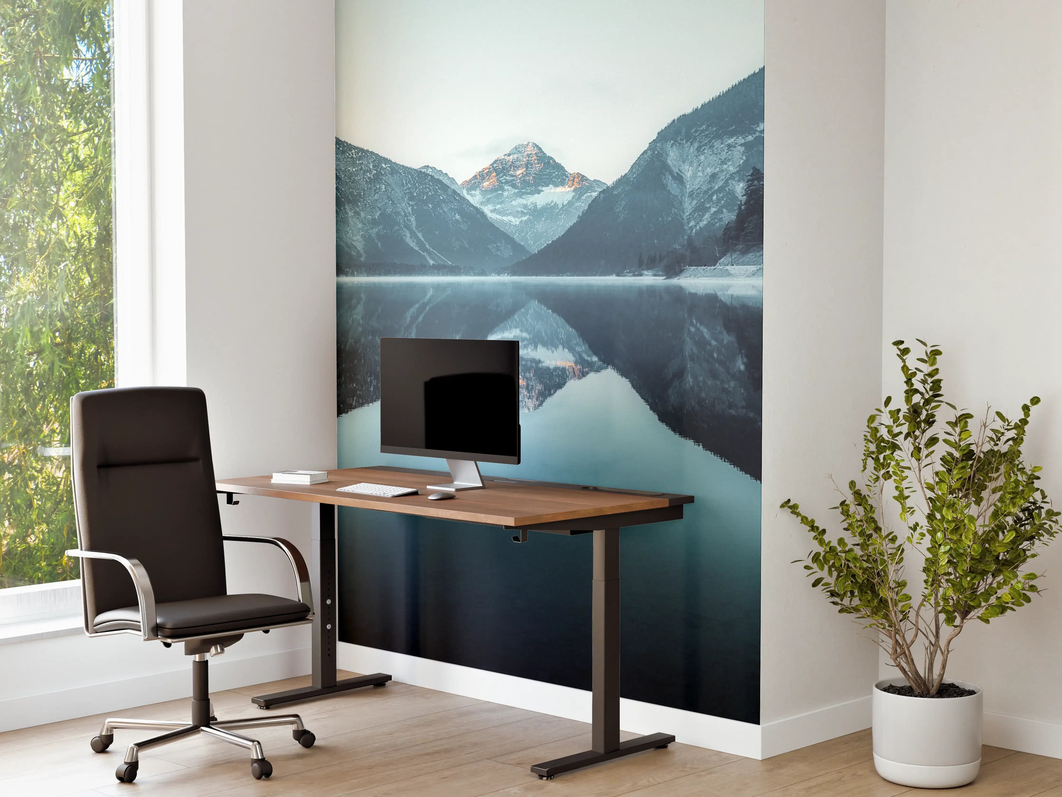 Büro Wandgestaltung - Plansee im Winter - Österreich