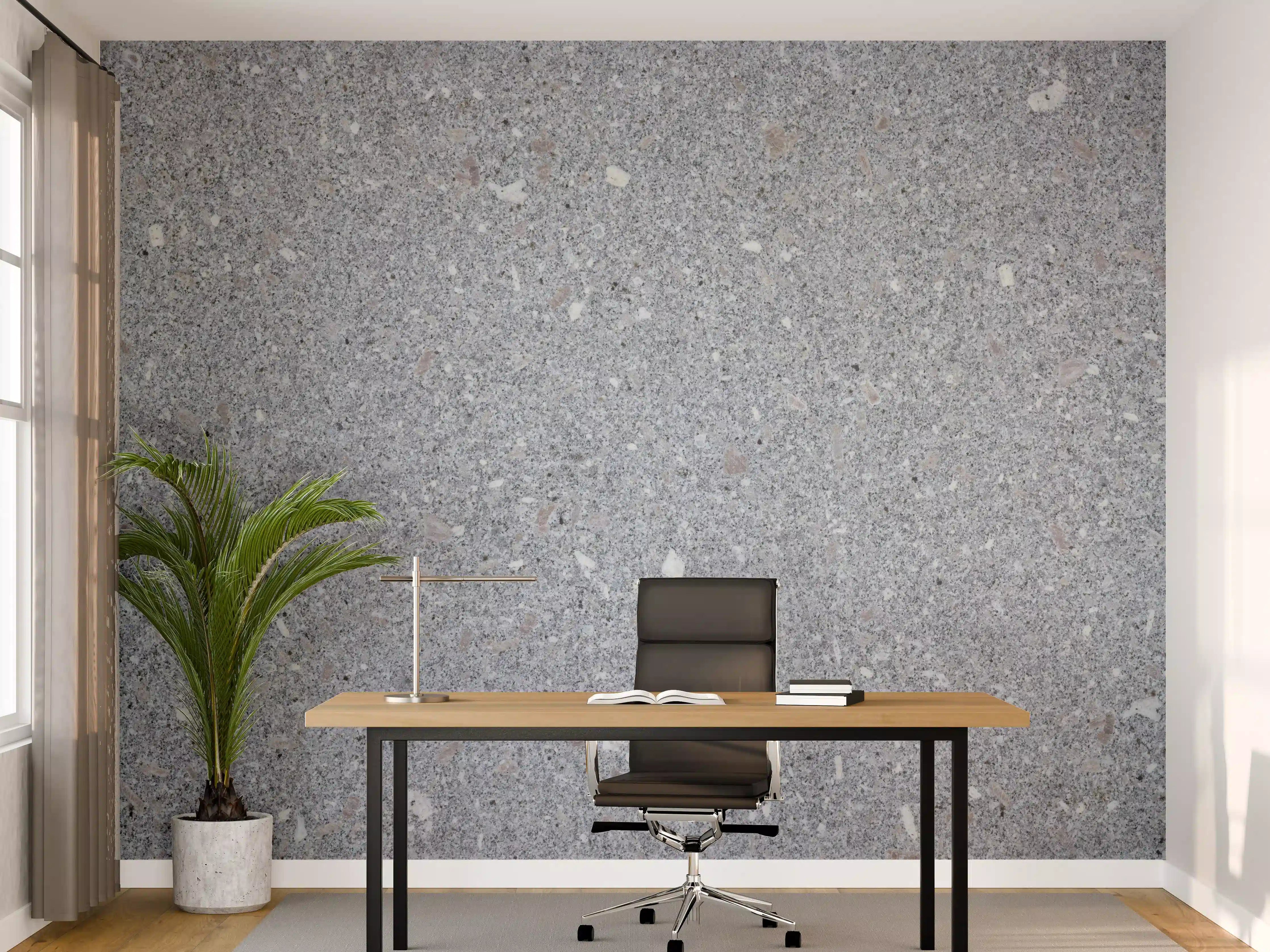 Büro Wandgestaltung - Polierter Naturgranit