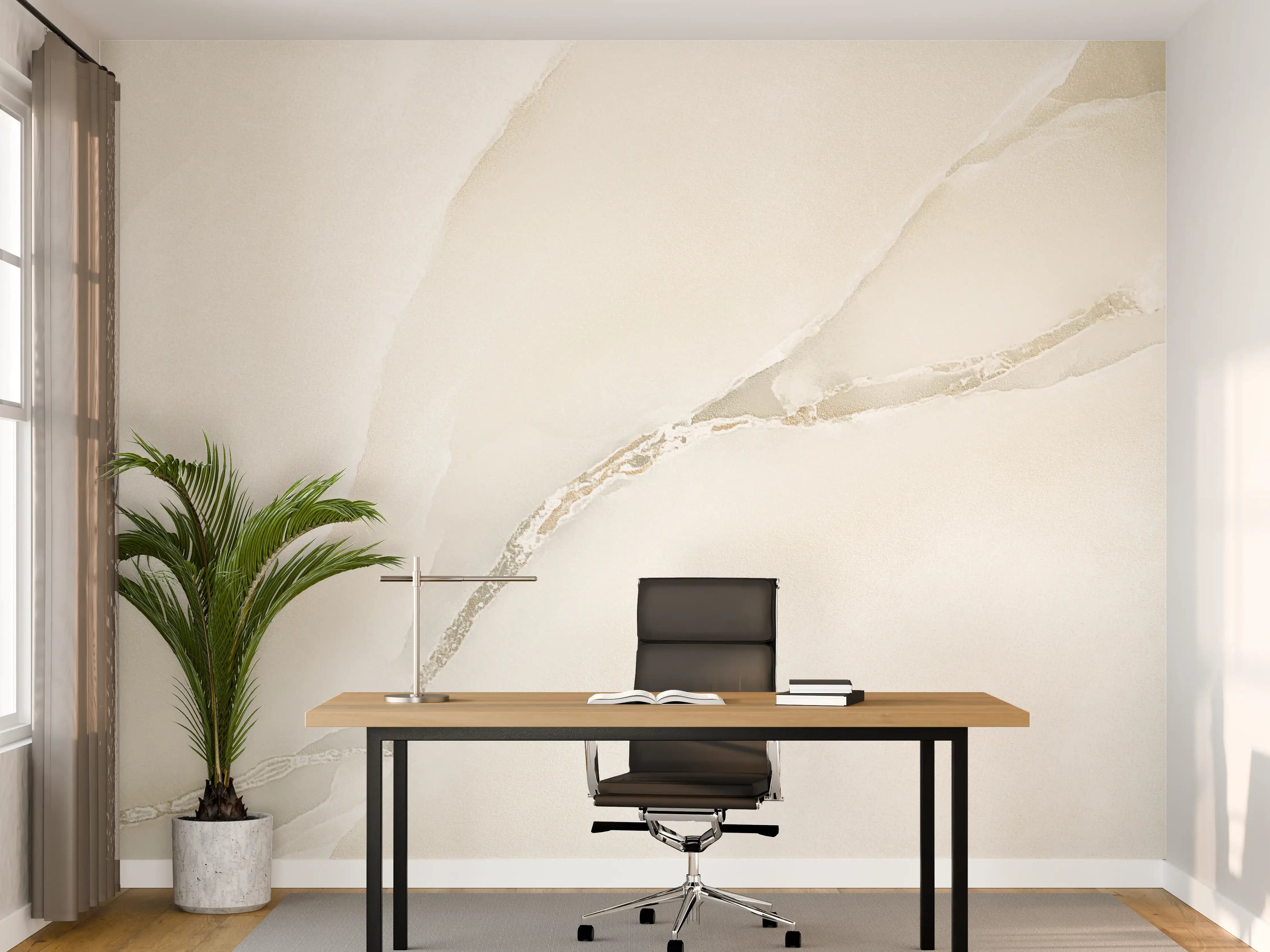 Büro Wandgestaltung - Polierter Onyxmarmor 1